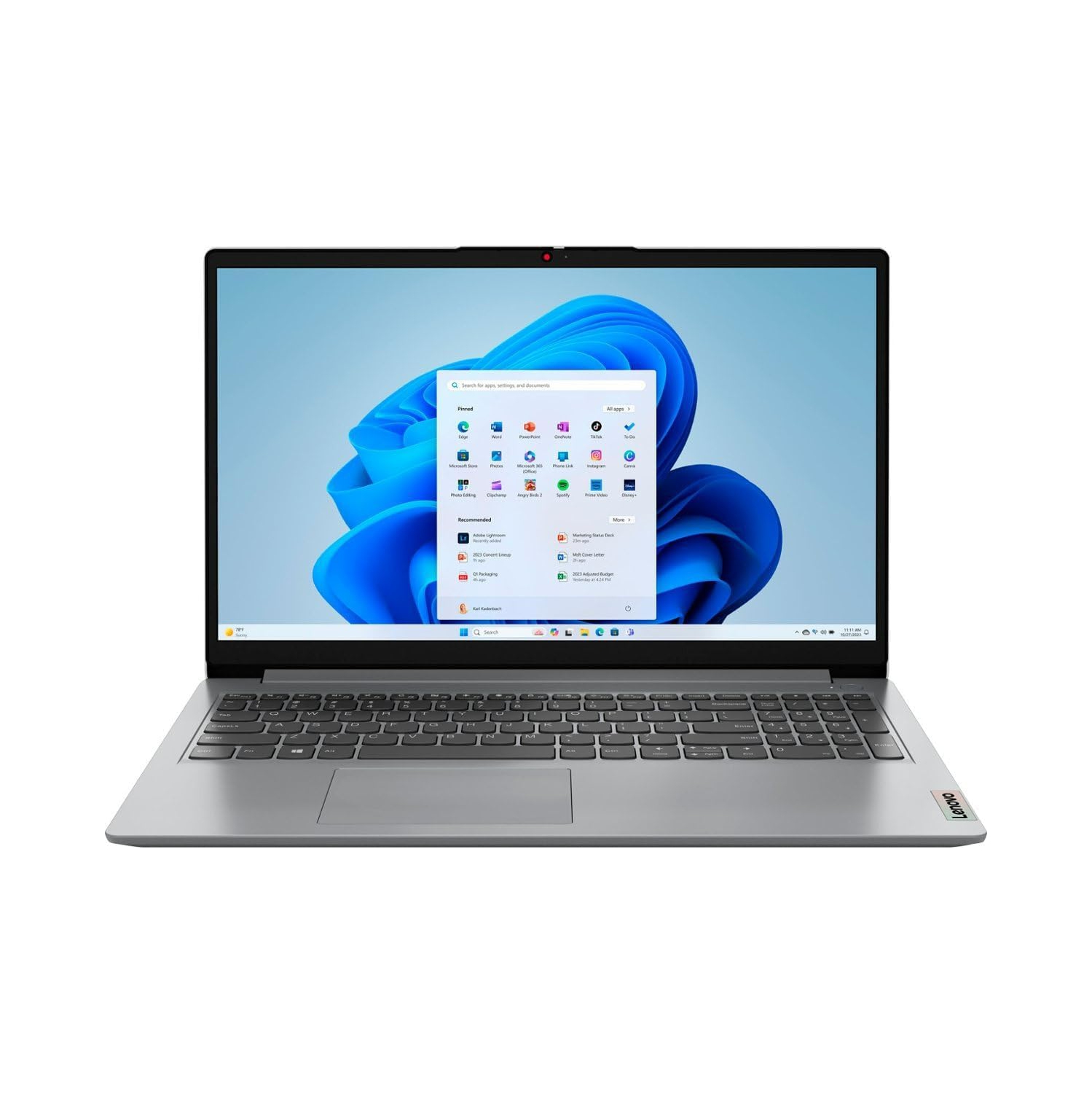 Lenovo IdeaPad 15.6" Intel Core i5-1235U 8GB 512GB Intel Iris Xe Graphics Windows 11 Grey Refurbished Good