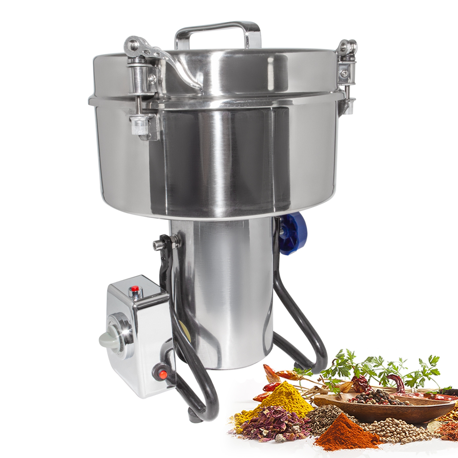 AP-3000L Electric Grain Mill | 3000 Gr | Wheat Grinder | Stainless Steel | 110v