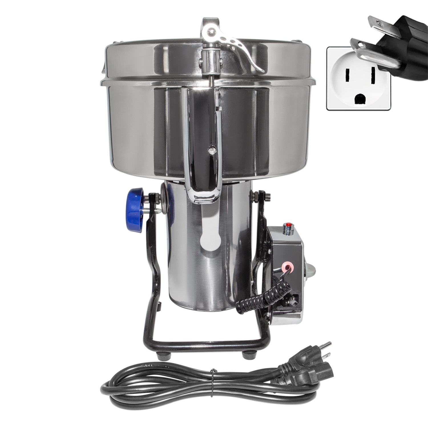 AP-3000L Electric Grain Mill | 3000 Gr | Wheat Grinder | Stainless Steel | 110v