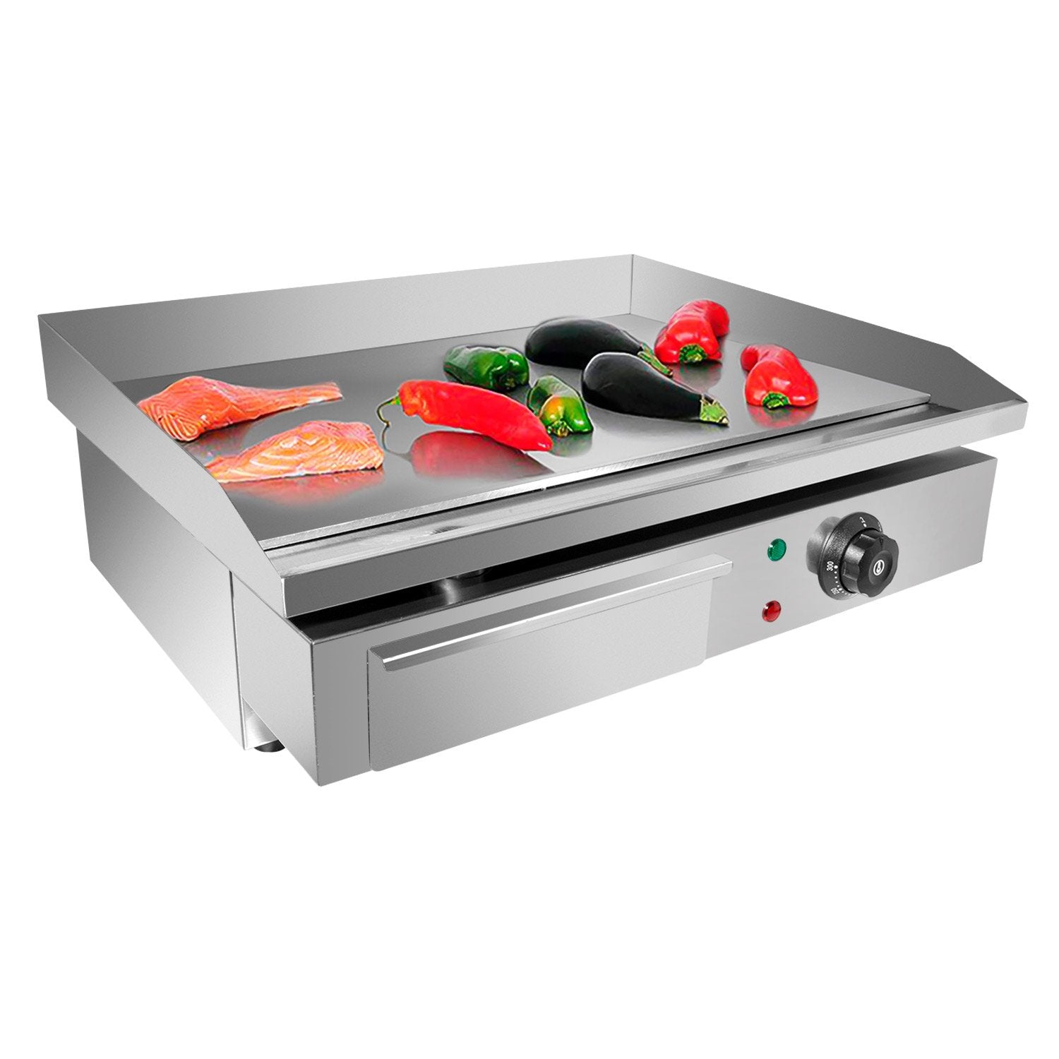 A-818 flat top grill commercial | electric griddle | single thermostat | stainless steel