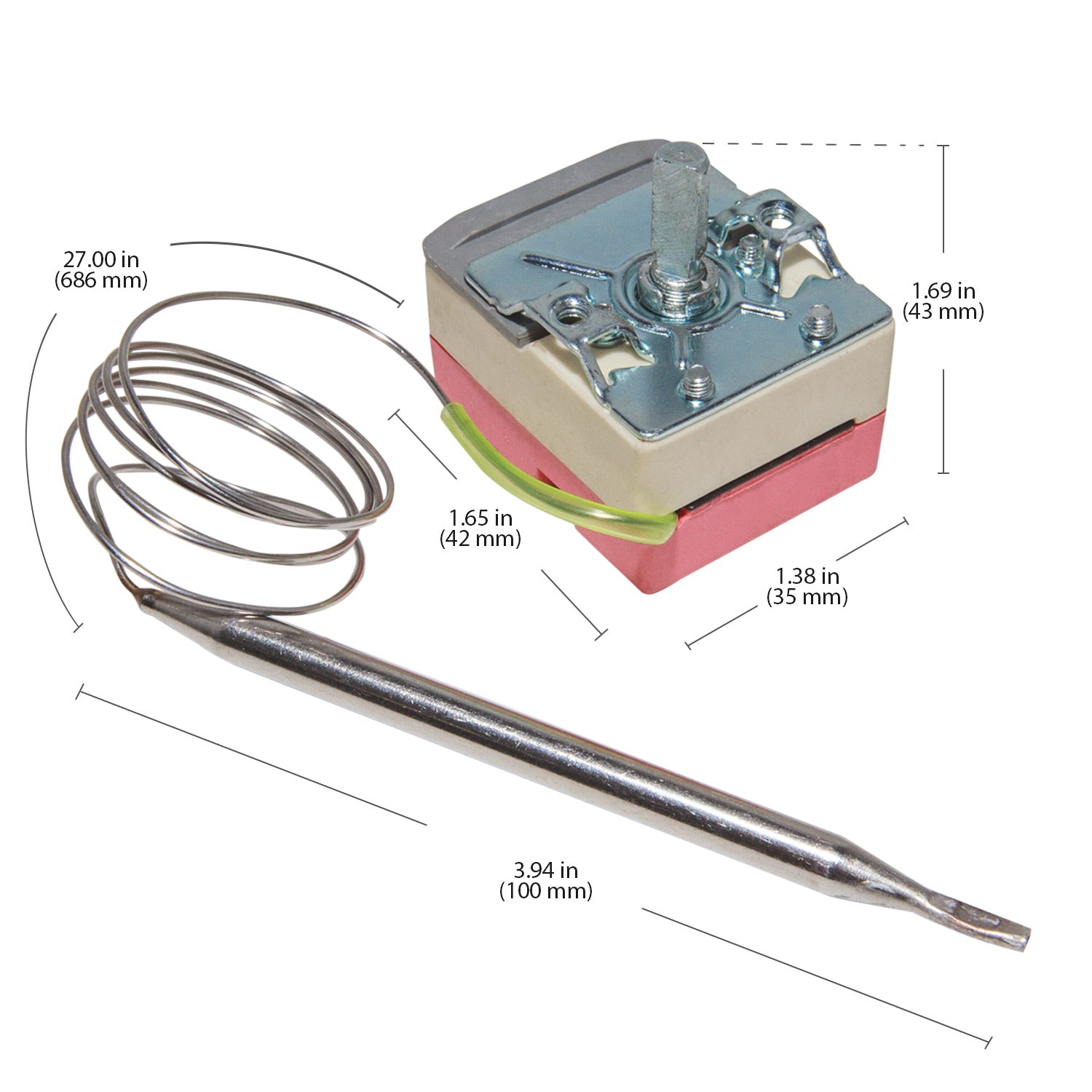 P_TH Temperature Control Knob | Replacement Thermostat with a Knob | Spare Parts