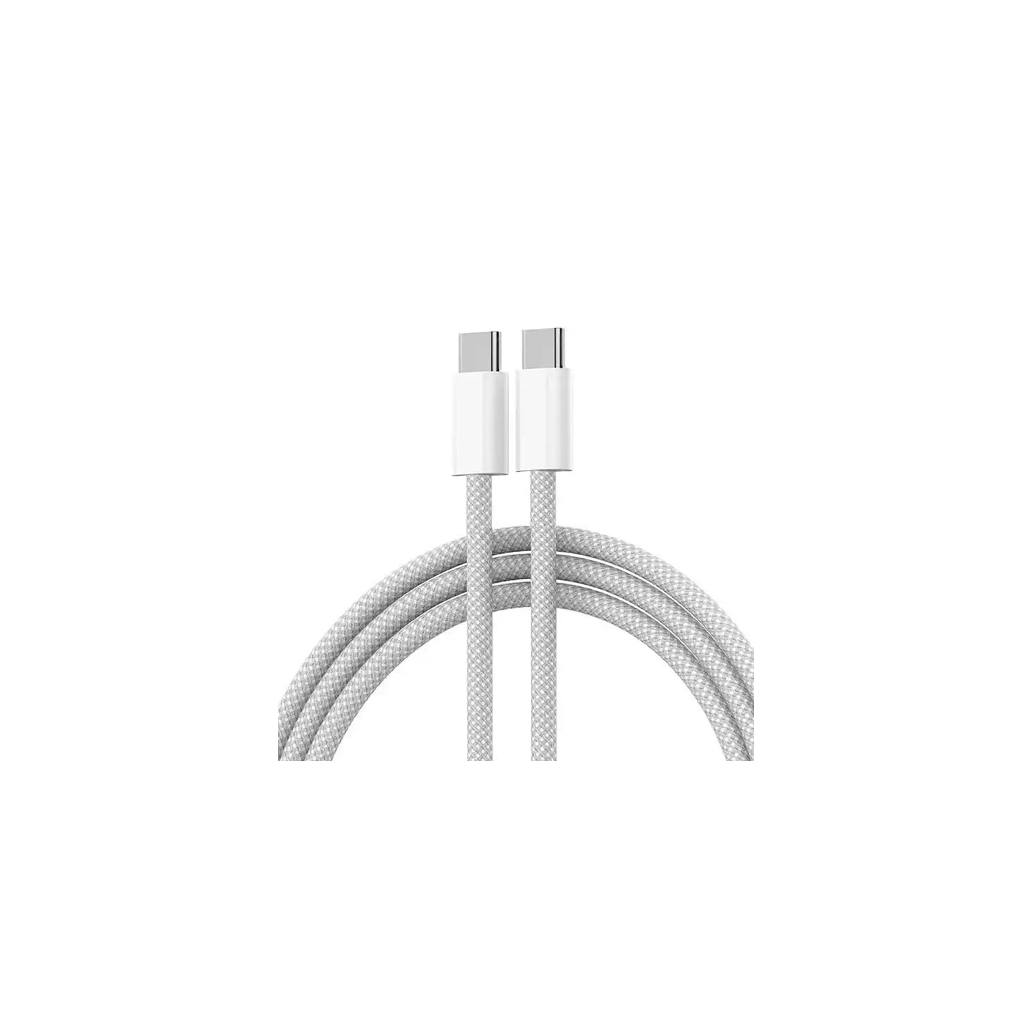 [1&nbsp;M/3,3Ft] Câble de chargement rapide en nylon tressé USB-C à C de 60&nbsp;W certifié MFi pour iPhone 15 16 iPad de Samsung