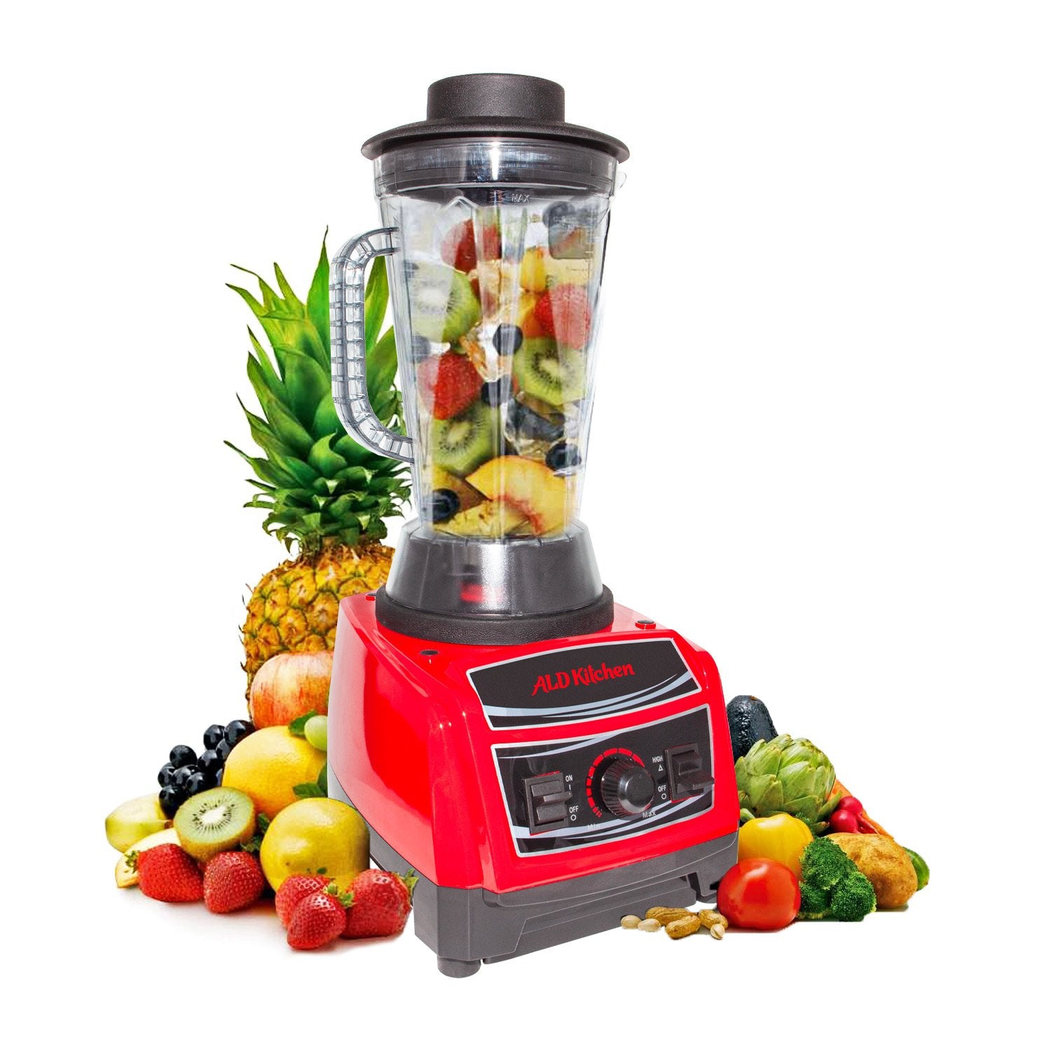 A-BL968 Commercial Blender | 2L | Portable Blender for Smoothies & Cocktails | Stainless Steel Blade | 110V