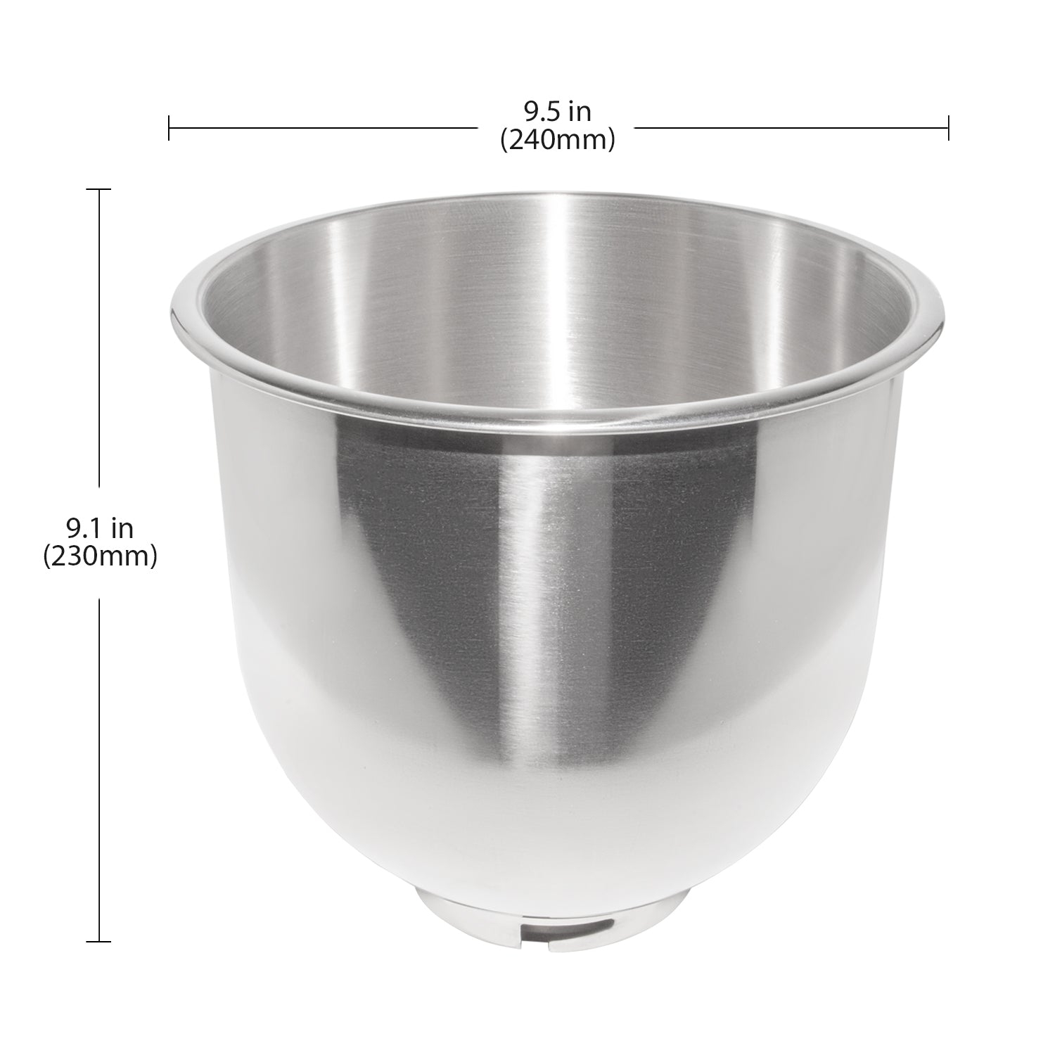 Mélangeur d'aliments GR-302 | Mélangeur commercial avec crochet pétrisseur, fouet métallique et fouet | Acier inoxydable | 7&nbsp;L | 110&nbsp;V