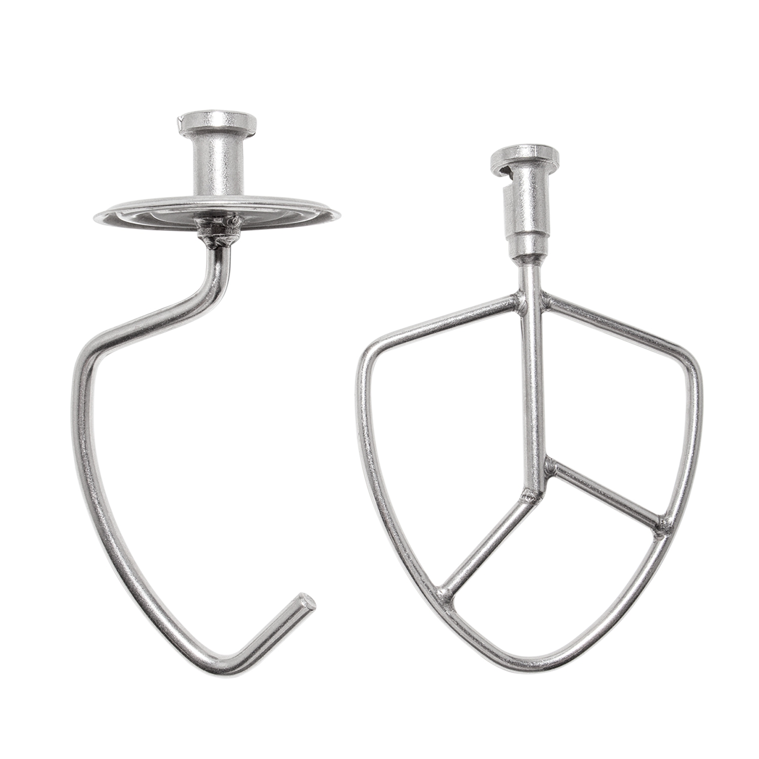 Mélangeur d'aliments GR-302 | Mélangeur commercial avec crochet pétrisseur, fouet métallique et fouet | Acier inoxydable | 7&nbsp;L | 110&nbsp;V