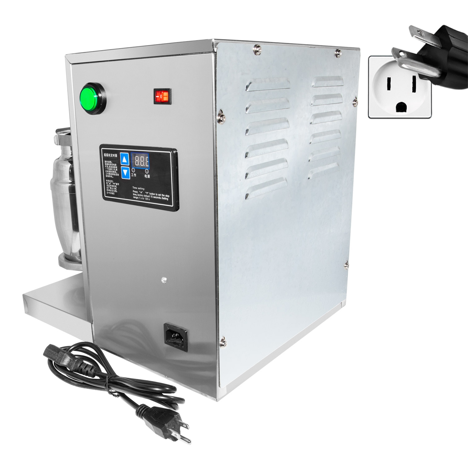 A-MTS2 Electric Milkshaker | Double Cup Milk Tea Shaker | Stainless Steel | 110V