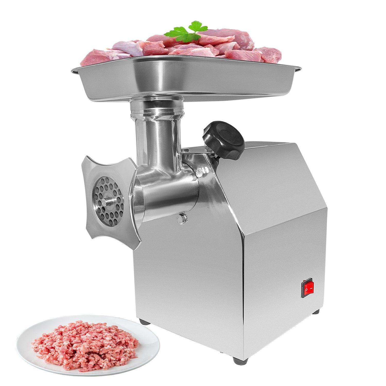 A-TC12 Meat Grinder Commercial | Electric Sausage Stuffing Machine | Stainless Steel Meat Chopper | 110V