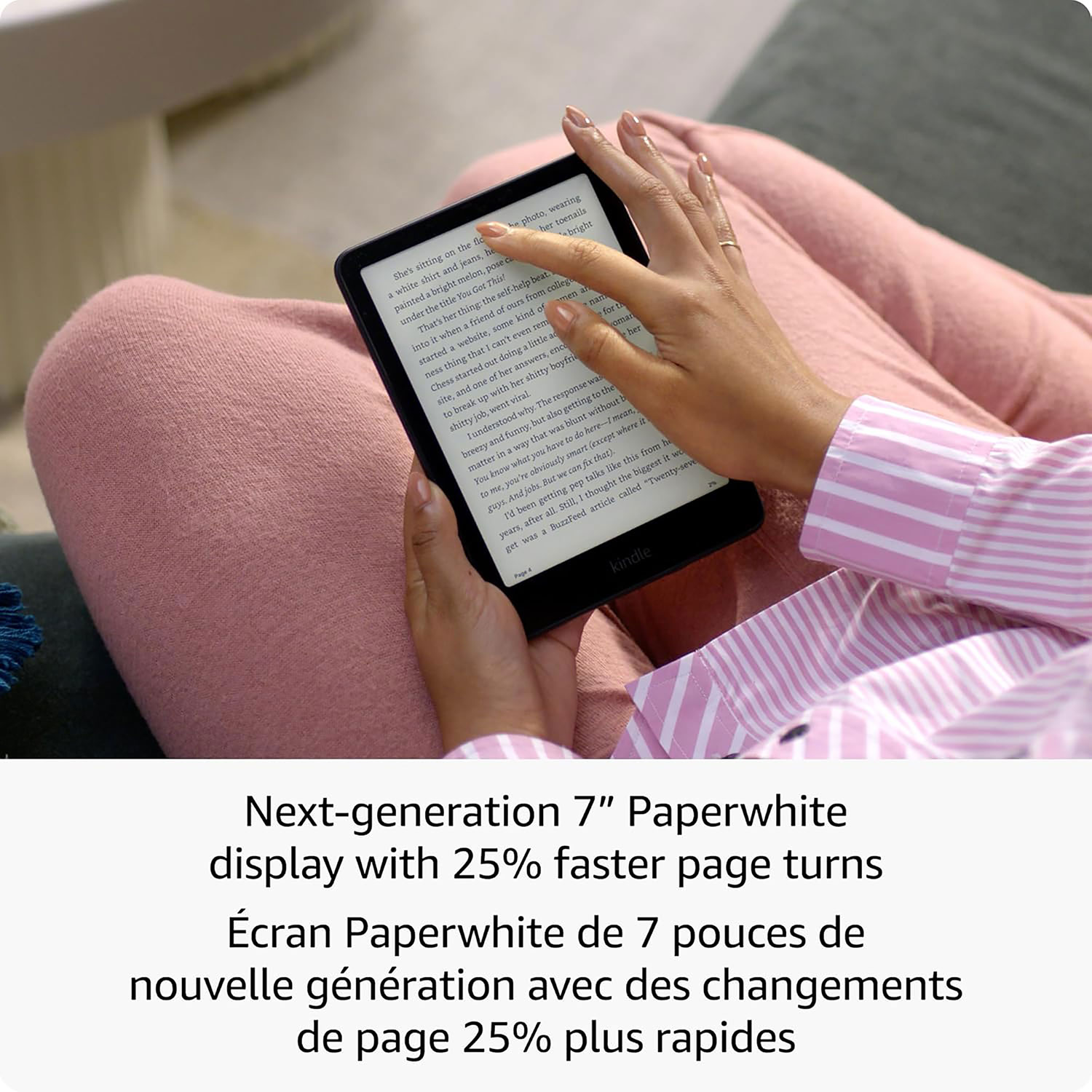 Amazon Kindle Paperwhite Signature Edition 32GB 7" Digital eReader (SA569P) - Metallic Raspberry