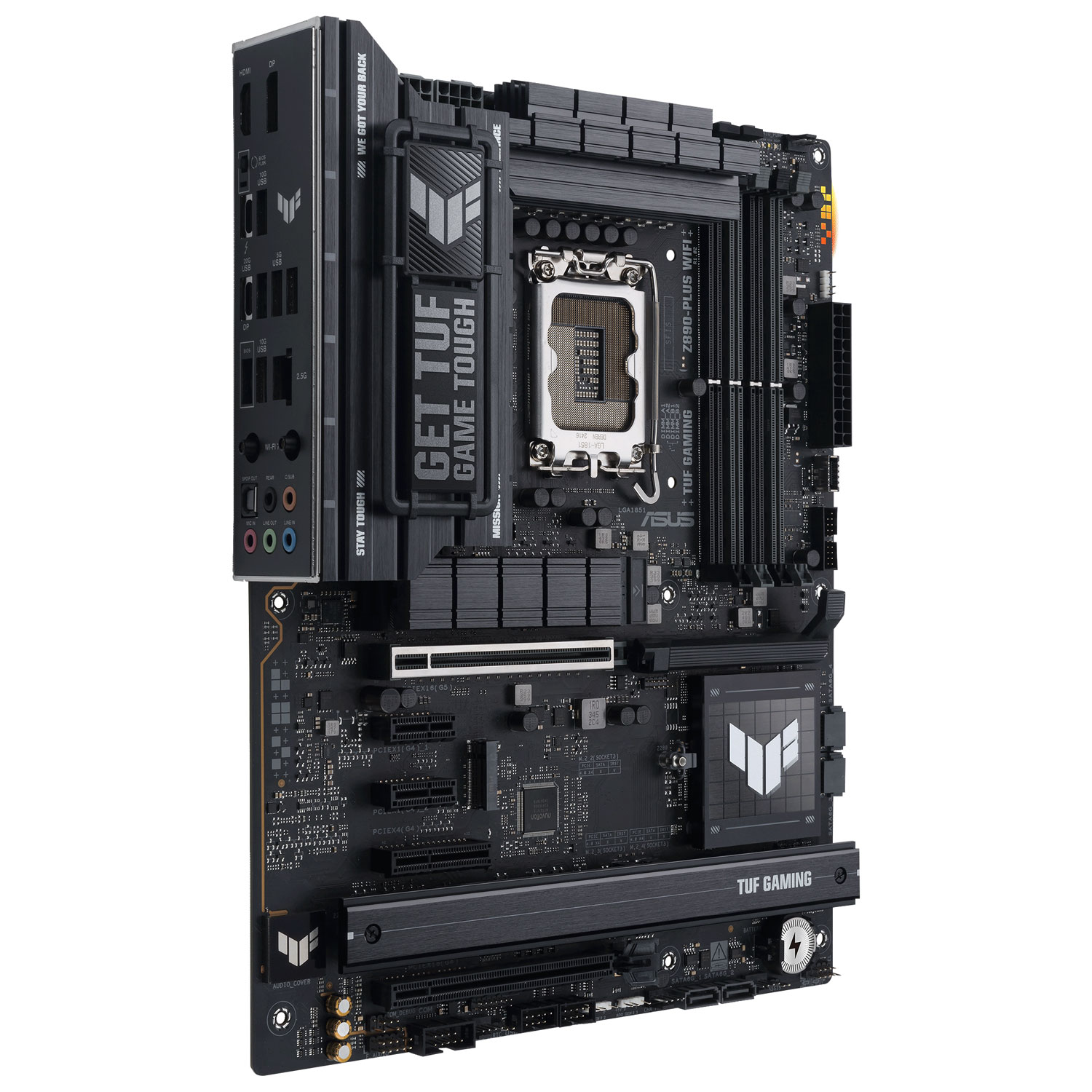 Asus TUF GAMING Z890-PLUS GAMING Wi-Fi LGA1851 ATX DDR5 Intel Motherboard for Intel Core Ultra Processors