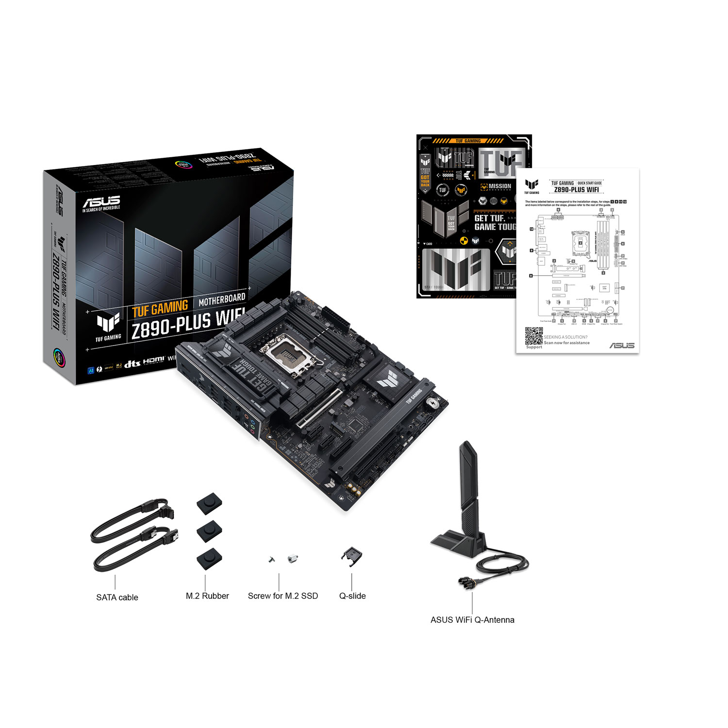 Asus TUF GAMING Z890-PLUS GAMING Wi-Fi LGA1851 ATX DDR5 Intel Motherboard for Intel Core Ultra Processors