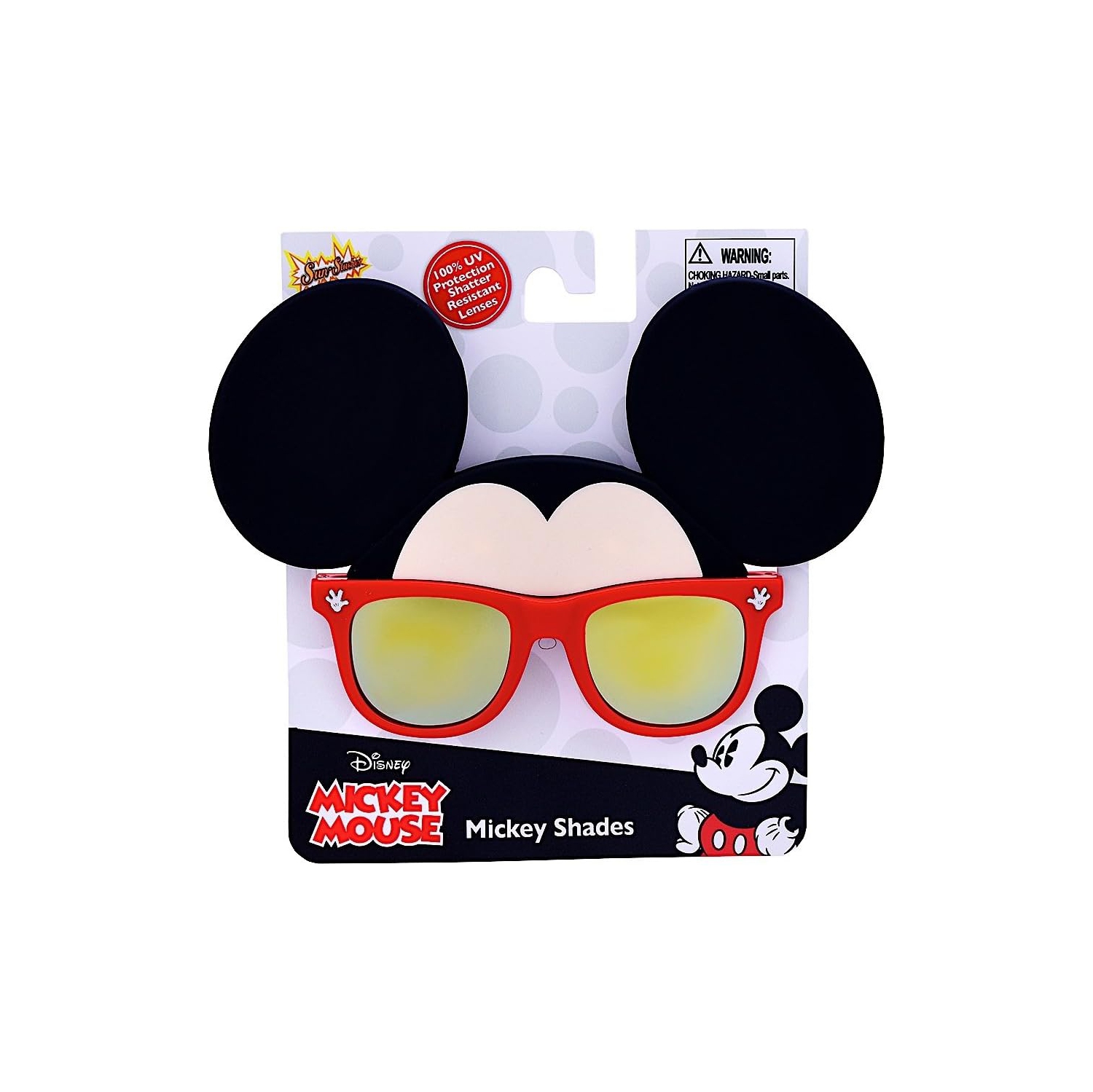 Lunettes de soleil Sunstaches Mickey Mouse sous licence pour costume instantané