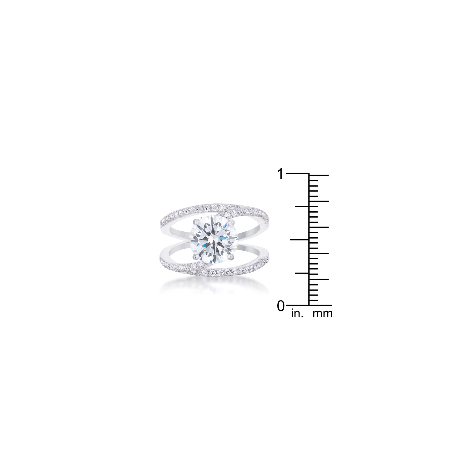Girana 3ct CZ Contemporary Ring