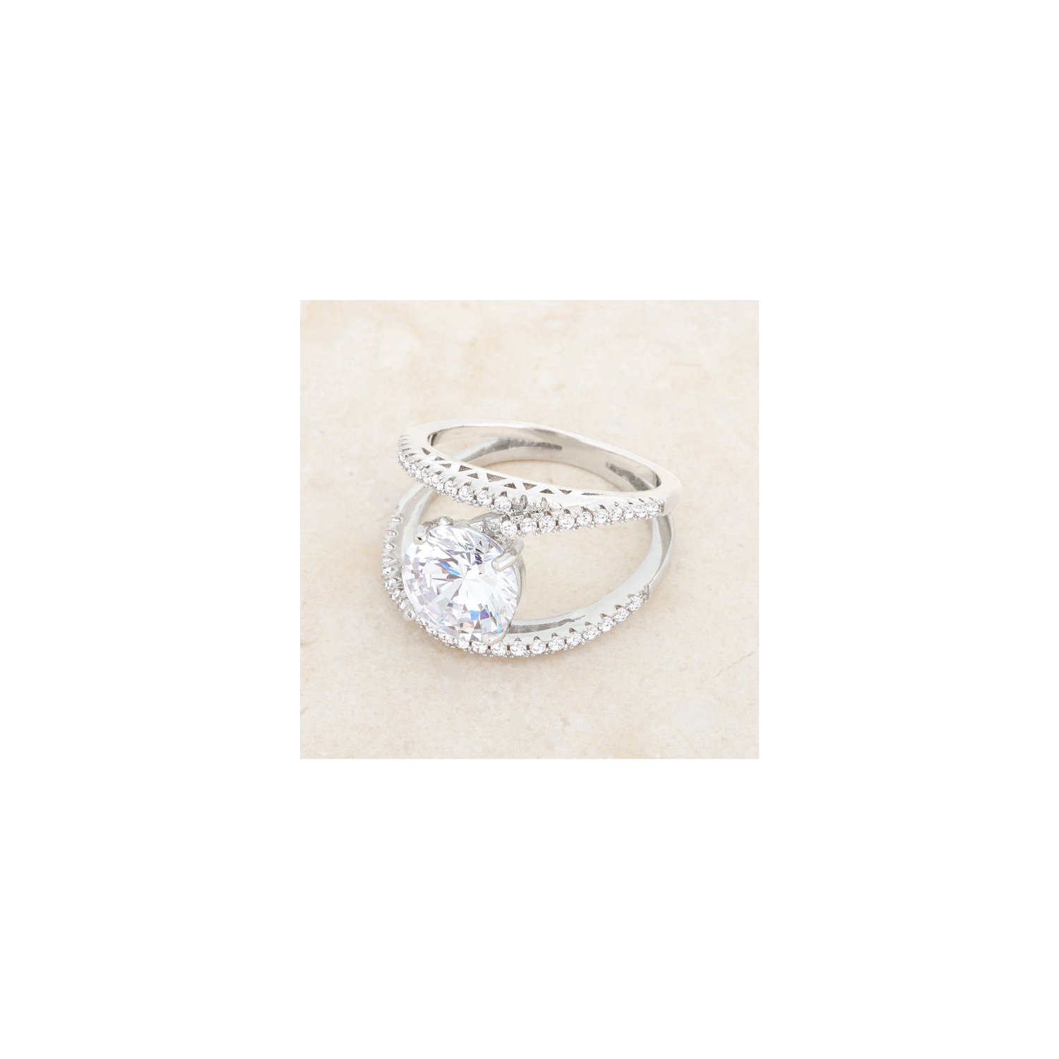 Girana 3ct CZ Contemporary Ring