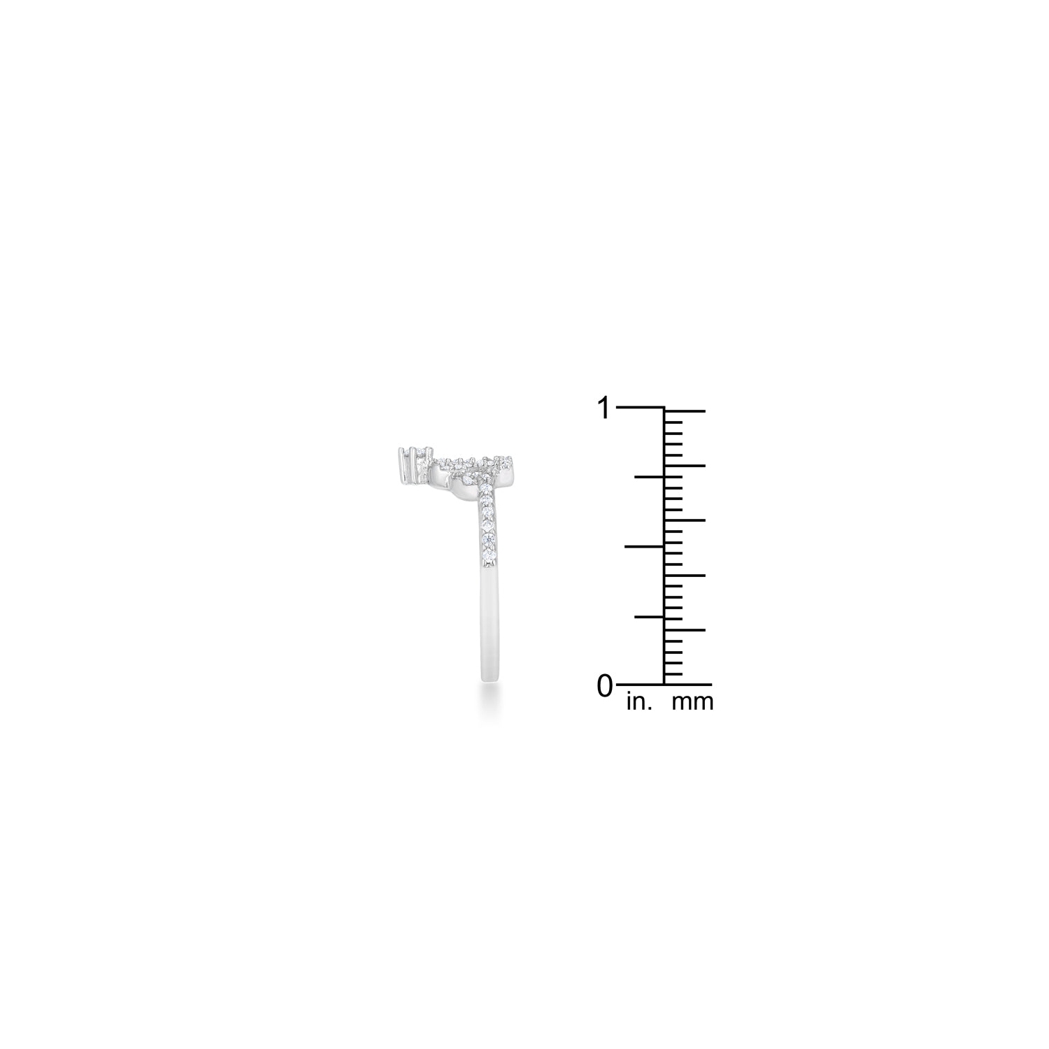 Elina 0.36ct CZ Simple Crown Ring