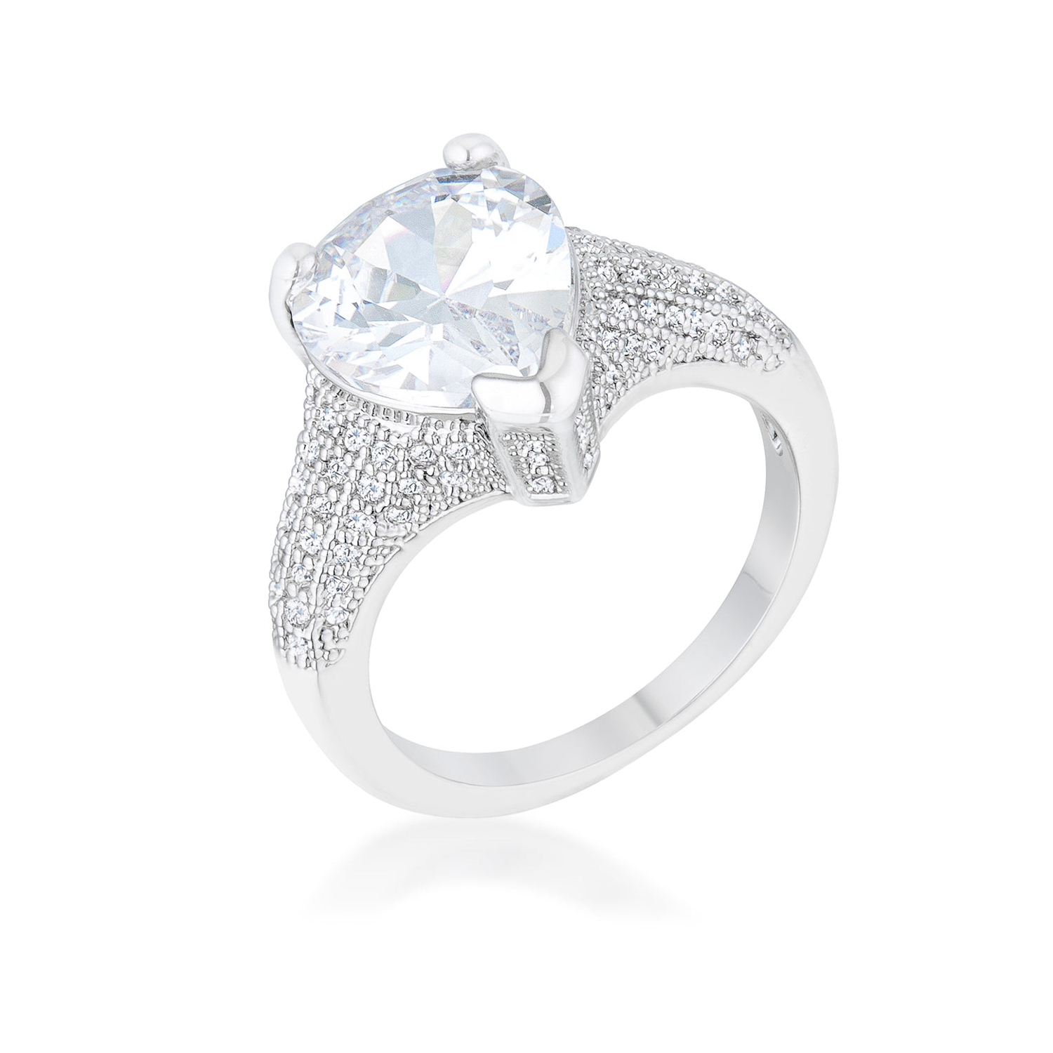 Rhyne 5.8ct CZ Pear Cocktail Ring