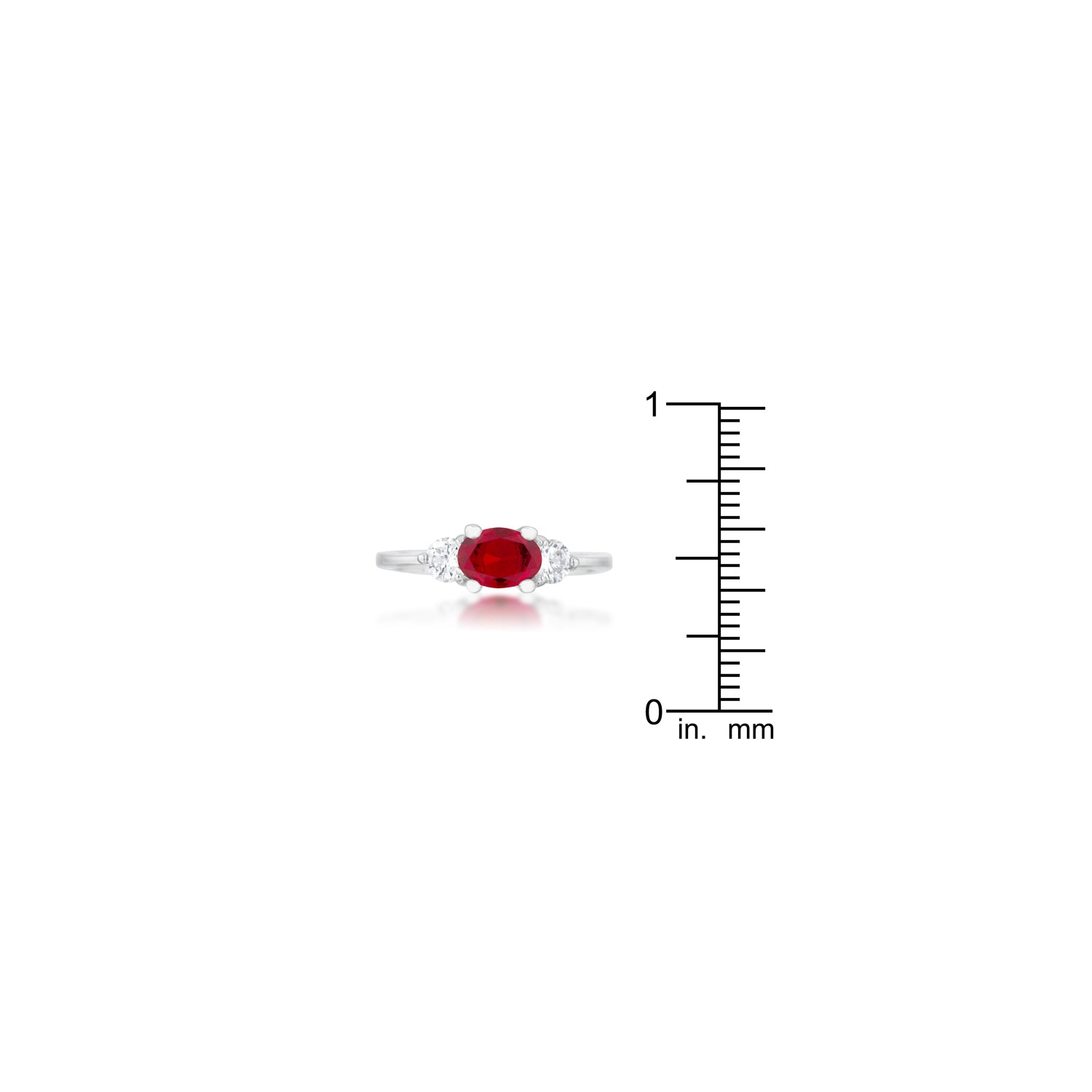 Bague classique en zircon