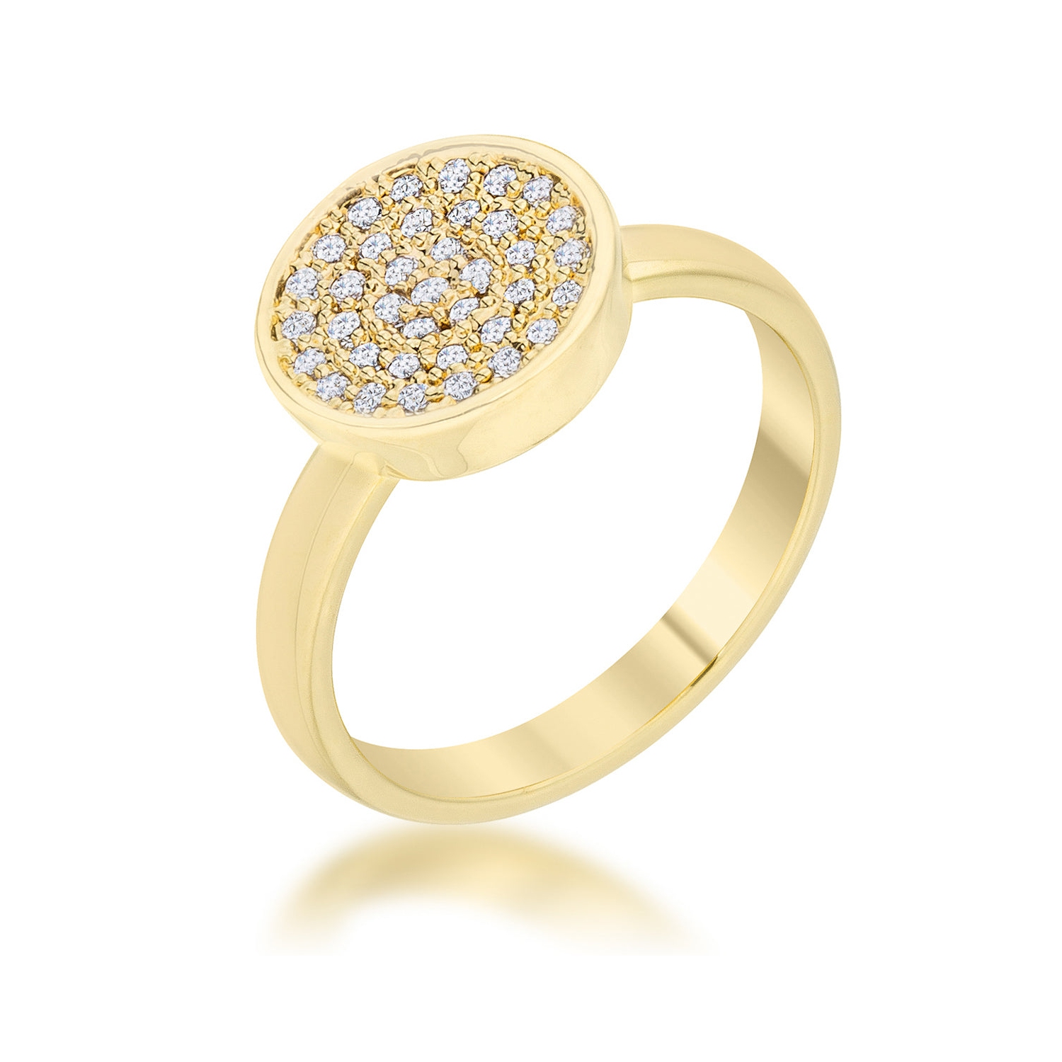 0.2ct CZ Pave Circle Ring