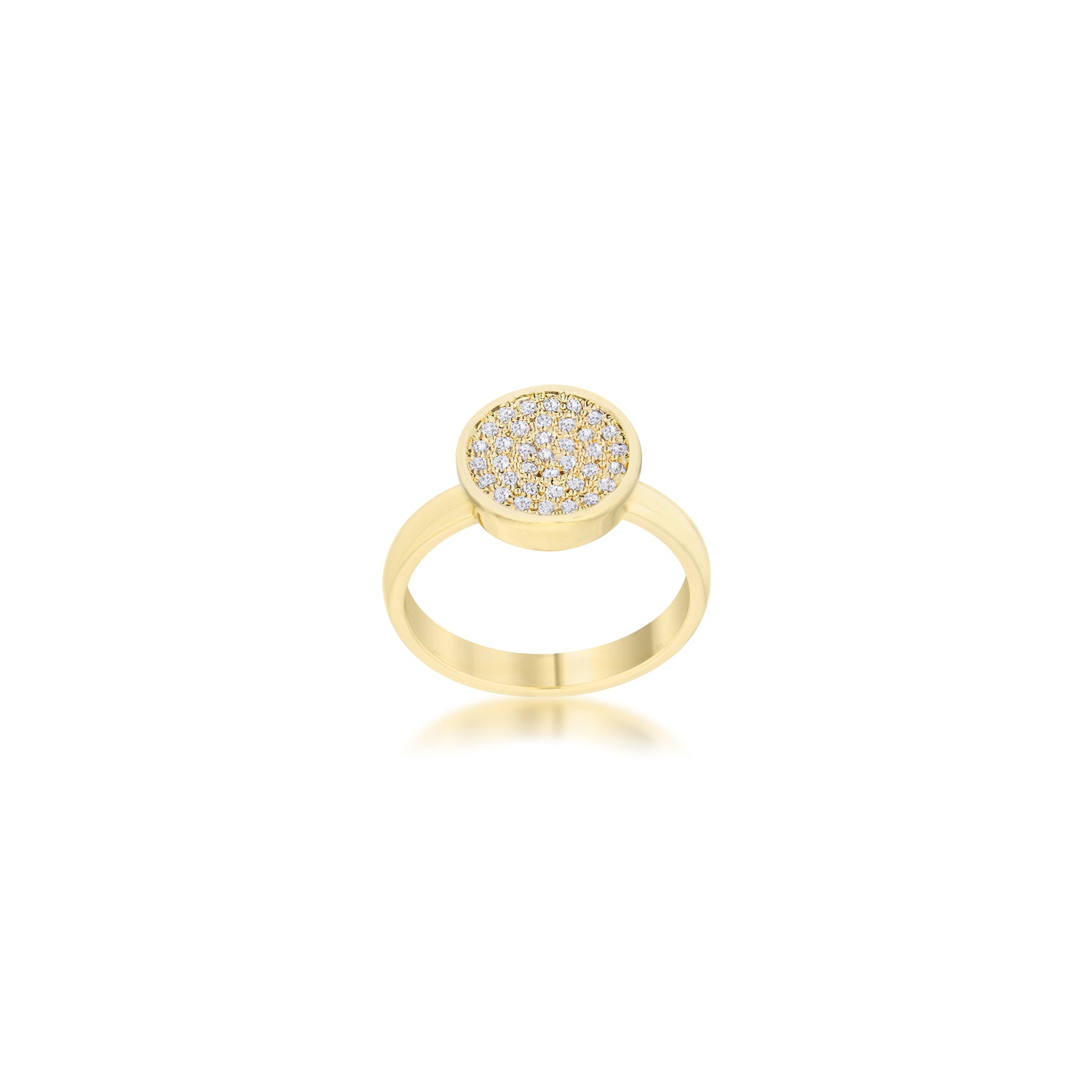 0.2ct CZ Pave Circle Ring
