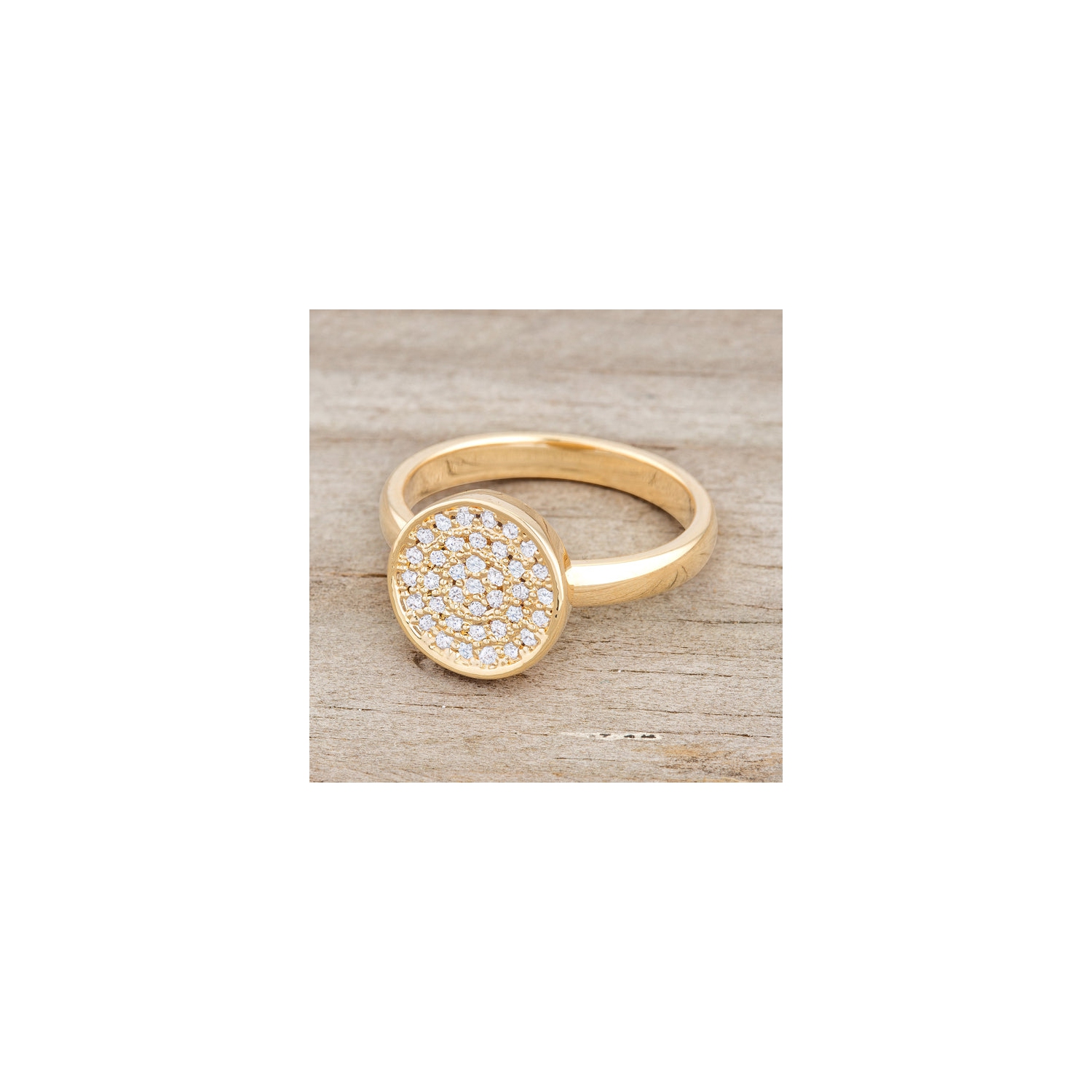 0.2ct CZ Pave Circle Ring