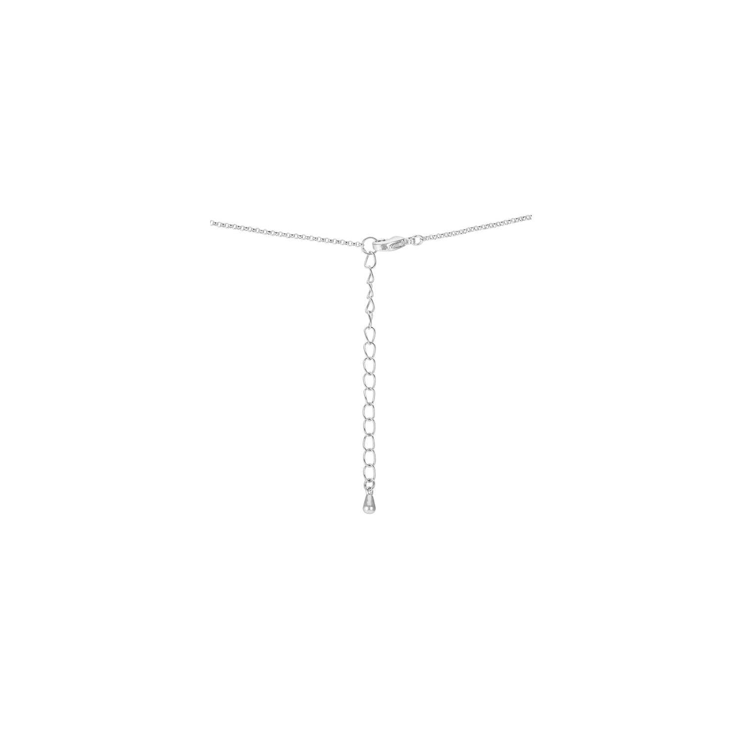 1.4 Ct Pendant Necklace with Interlocking Circles and CZ