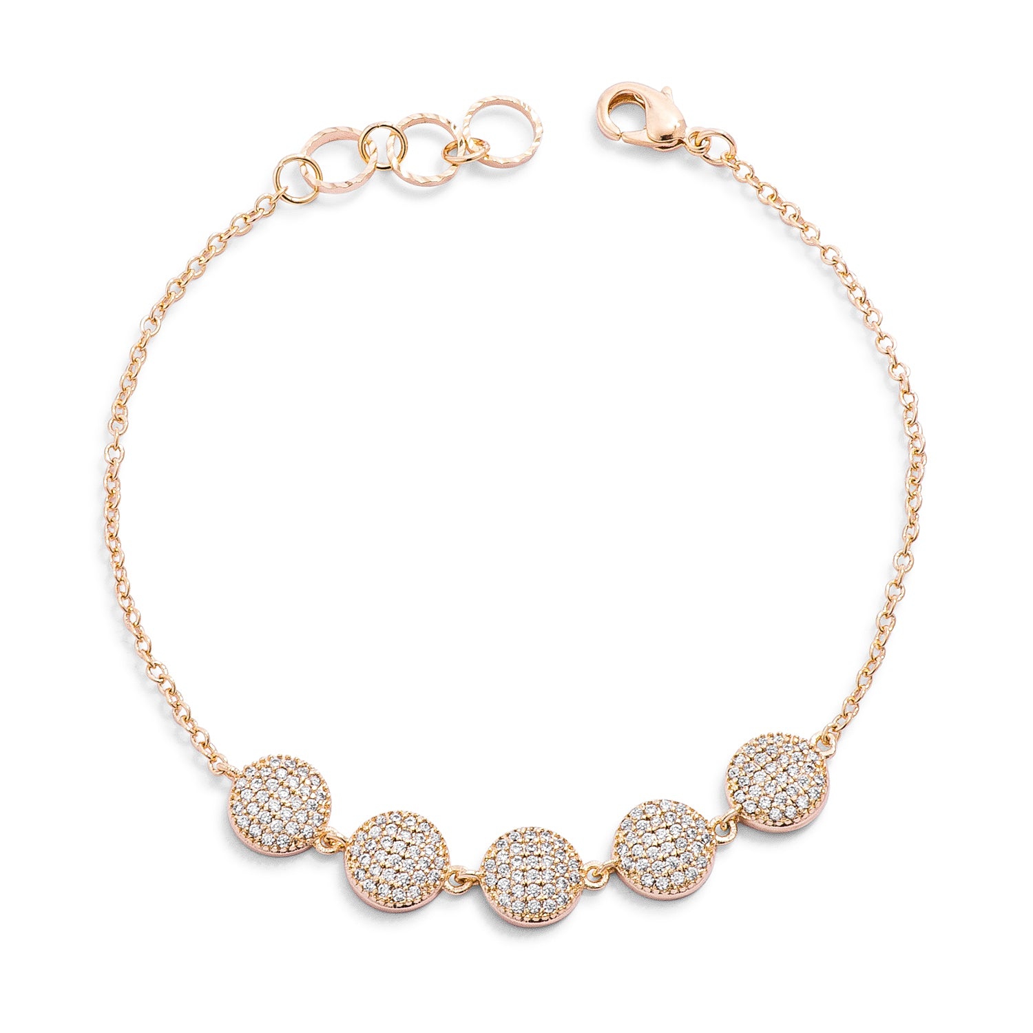 Pave Disc Bracelet