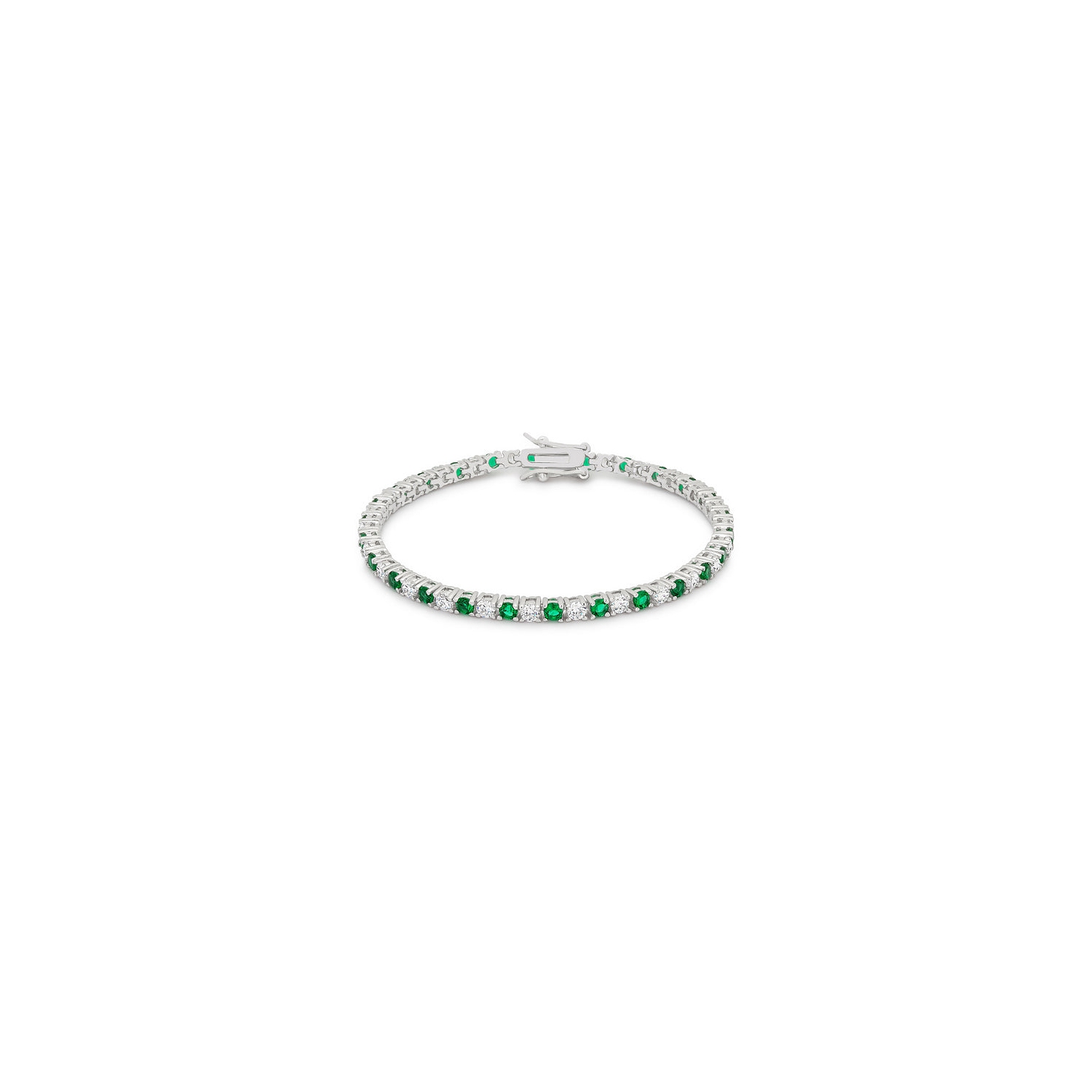 Bracelet tennis avec zircons cubiques