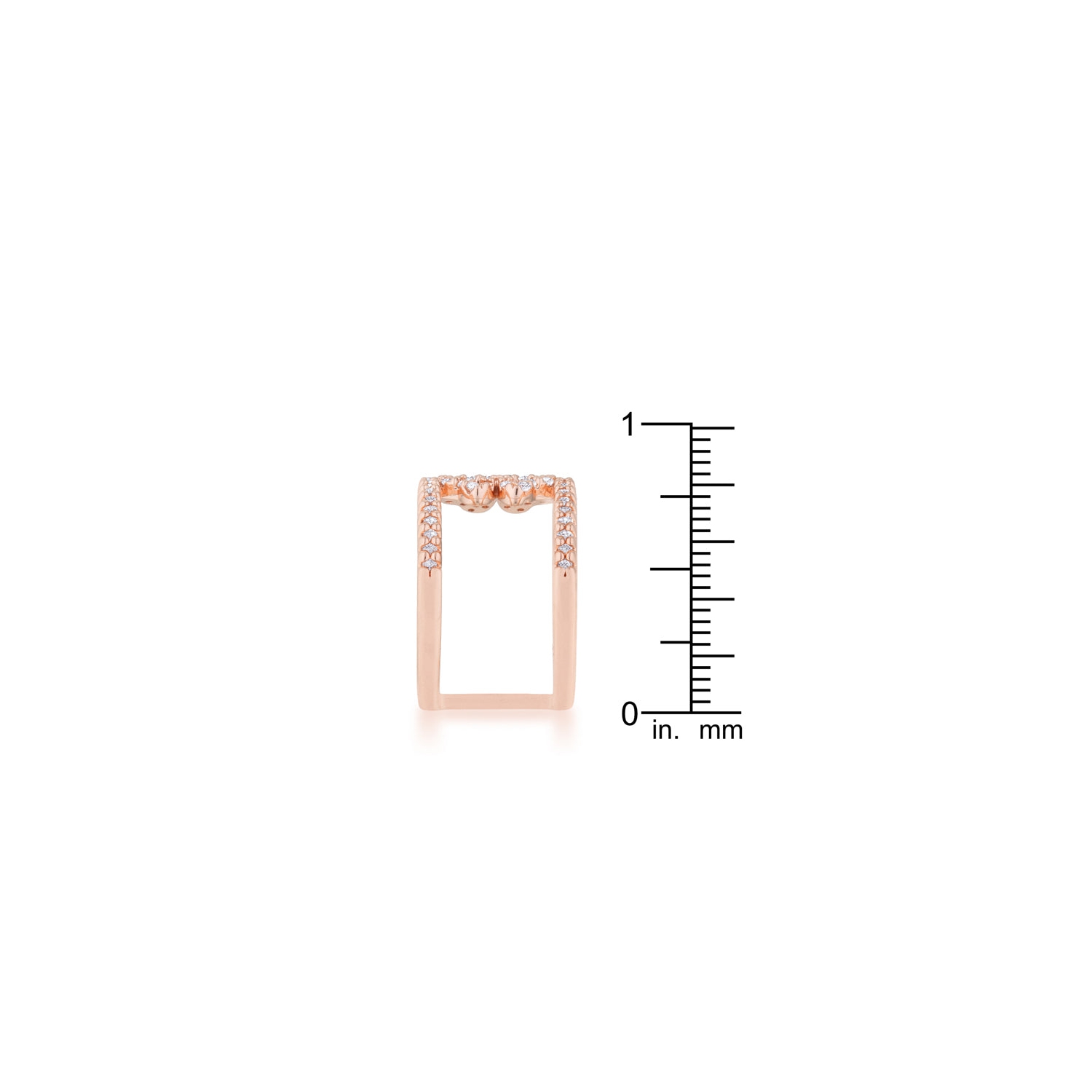 0.4ct CZ Delicate Floral Wrap Ring