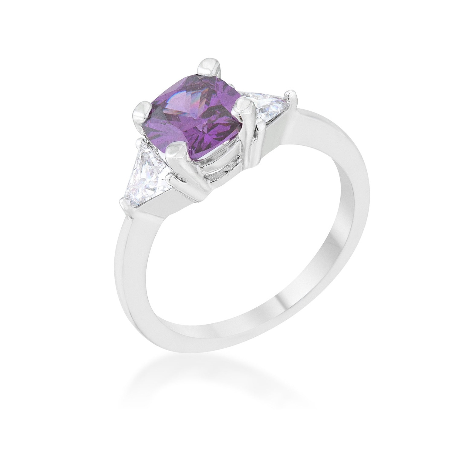 Shonda 1.8ct CZ Cushion Classic Statement Ring