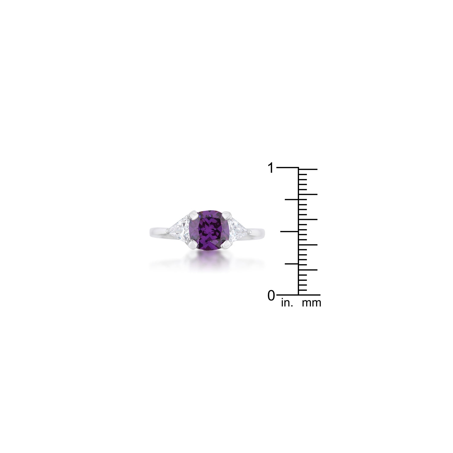 Shonda 1.8ct CZ Cushion Classic Statement Ring