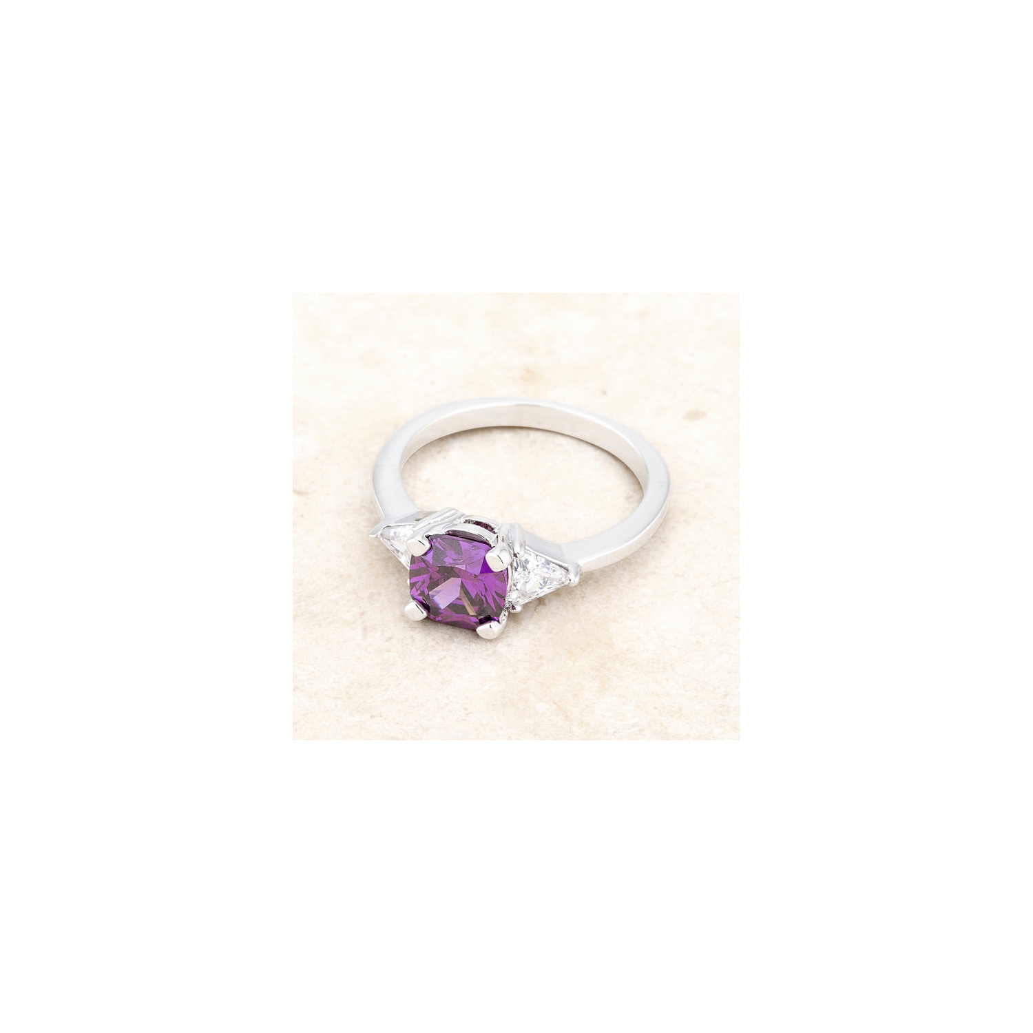 Shonda 1.8ct CZ Cushion Classic Statement Ring