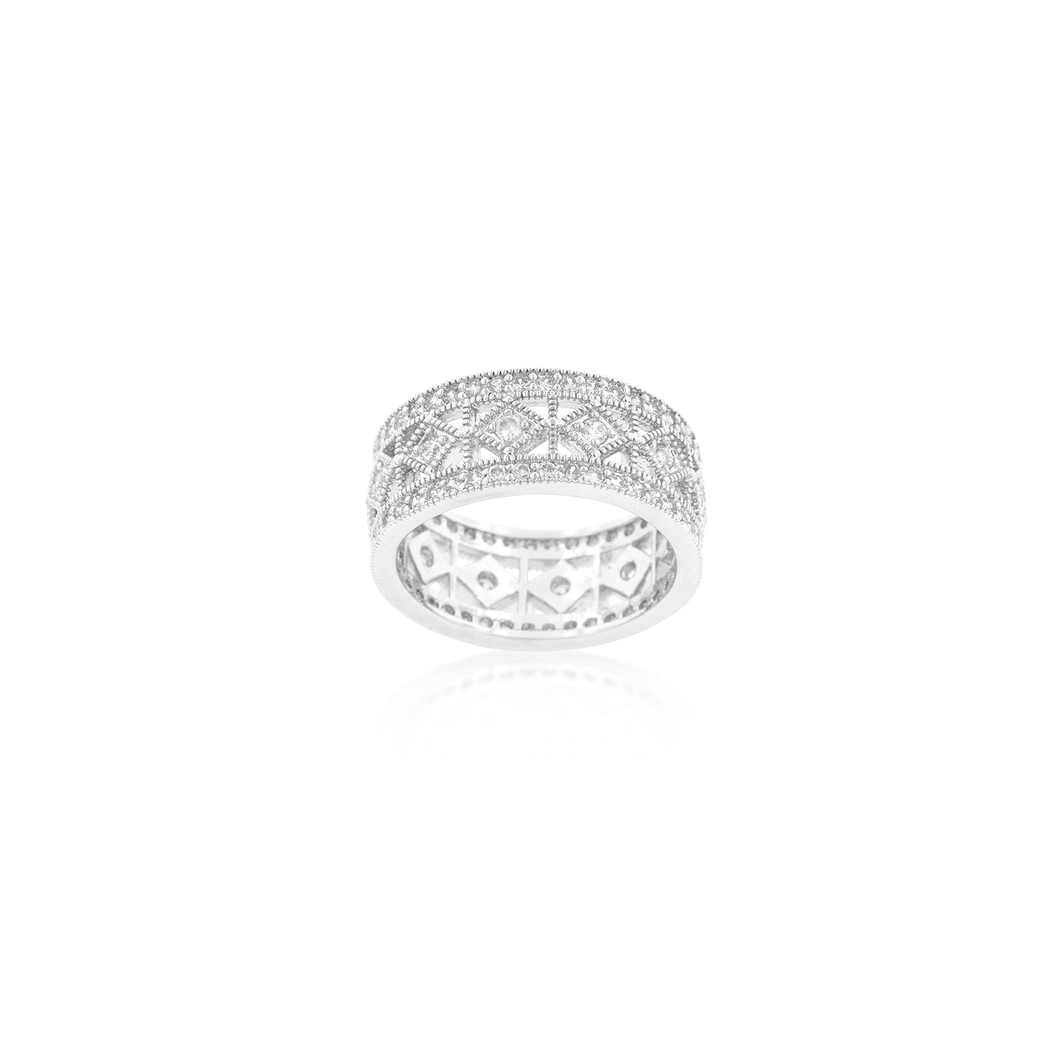 Bracelet classique simple à zircons cubiques