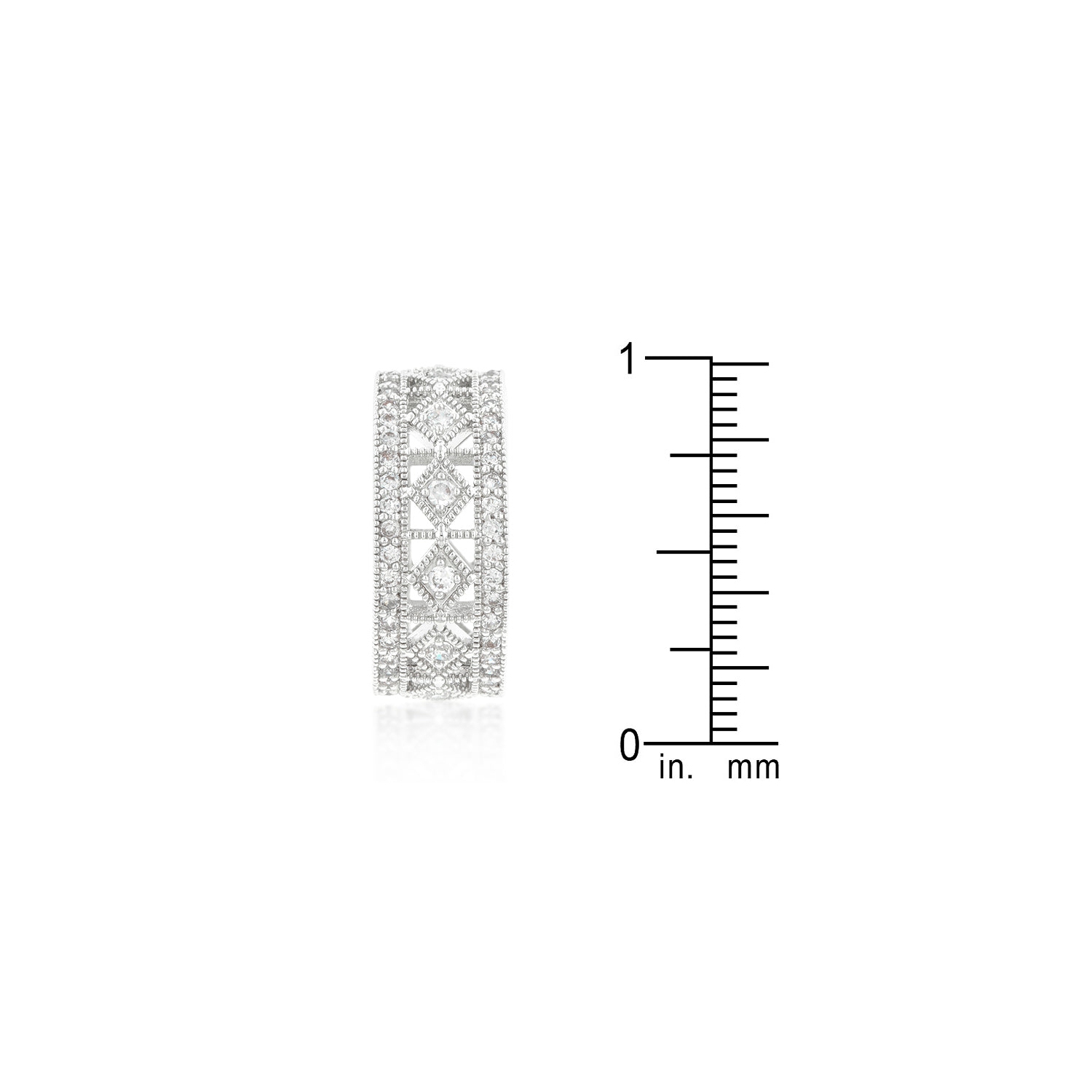 Bracelet classique simple à zircons cubiques