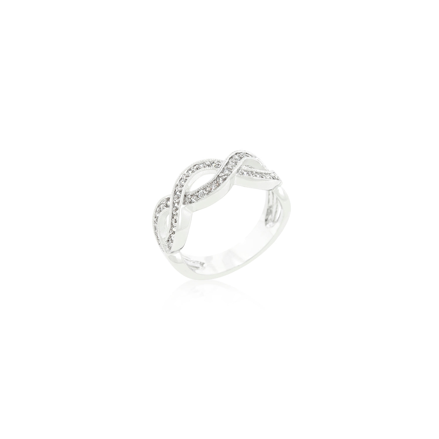Cubic Zirconia Infinity Band