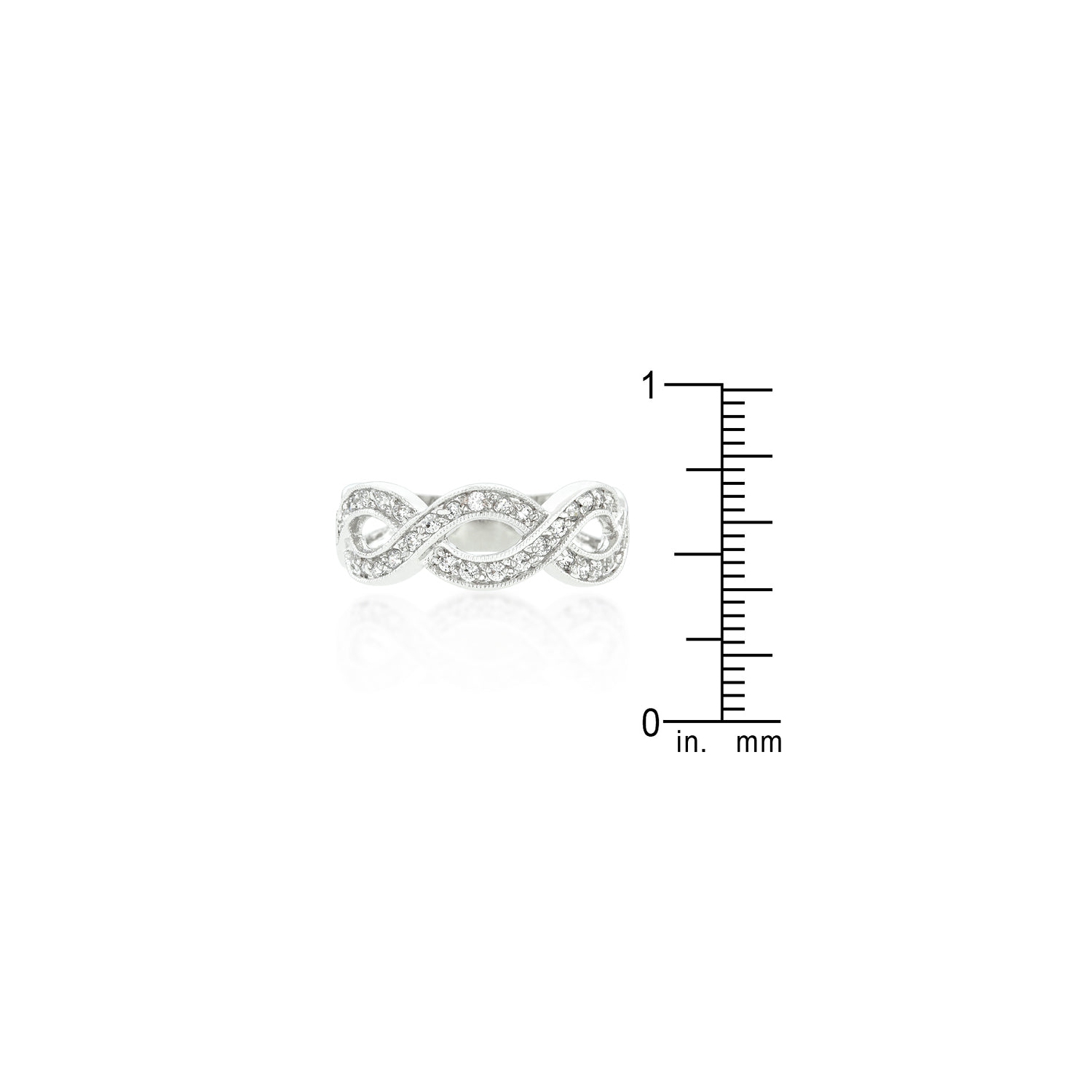 Cubic Zirconia Infinity Band