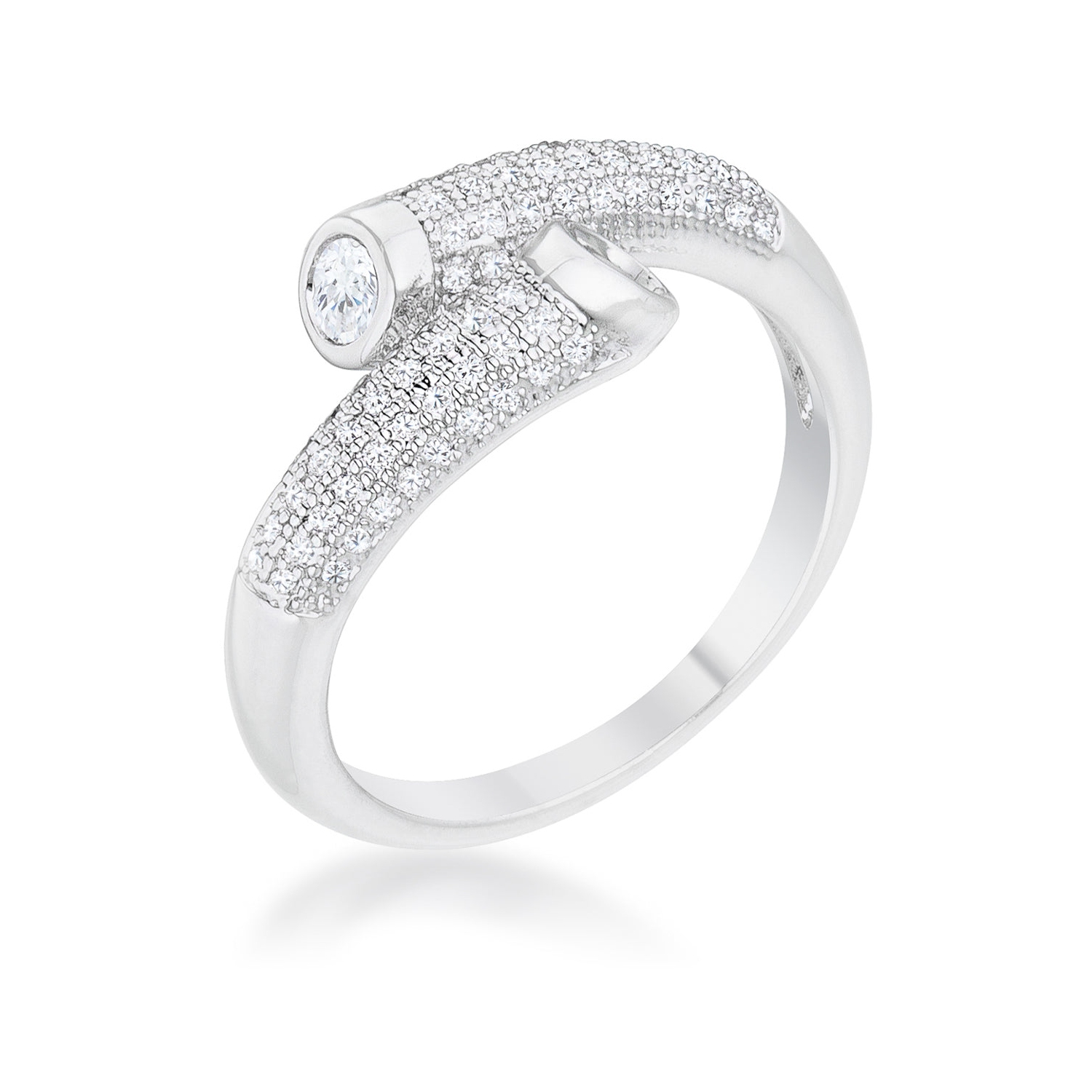 Perry 0.62ct CZ Contemporary Wrap Ring