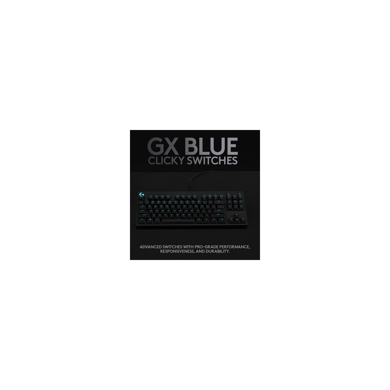 Brand New - Logitech G Pro Backlit Mechanical GX Blue Clicky Gaming Keyboard