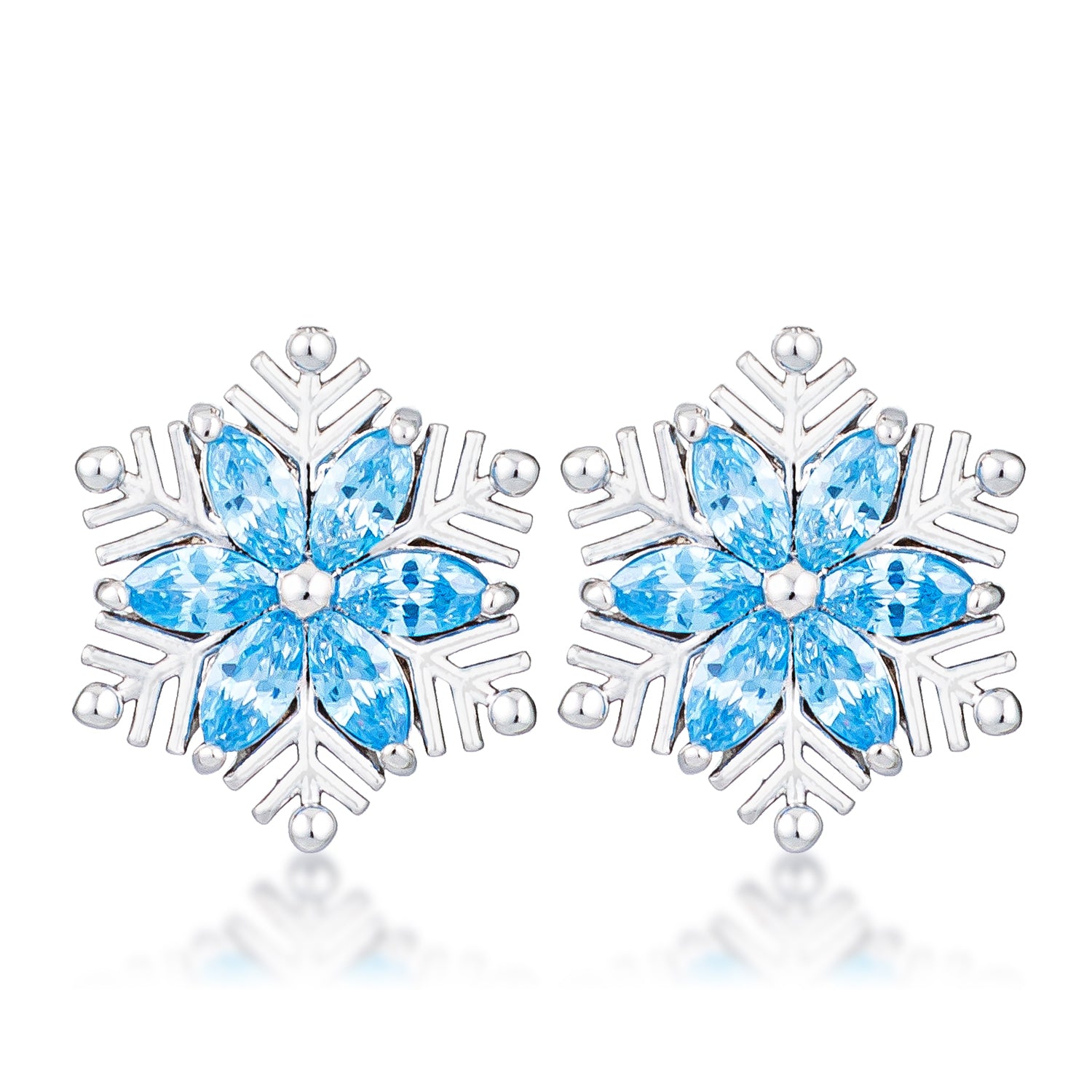 Marquise Snowflake Earrings