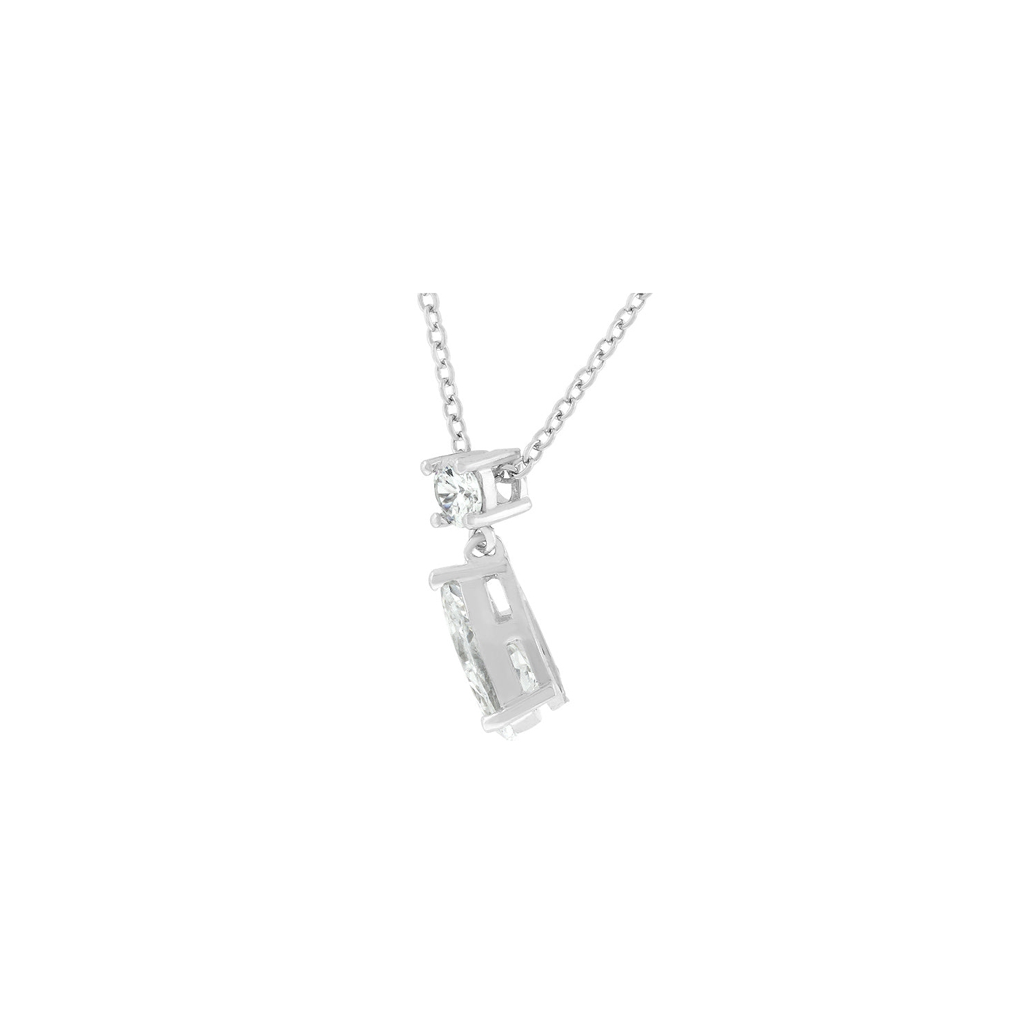 Chandelier Pear Cubic Zirconia Pendant