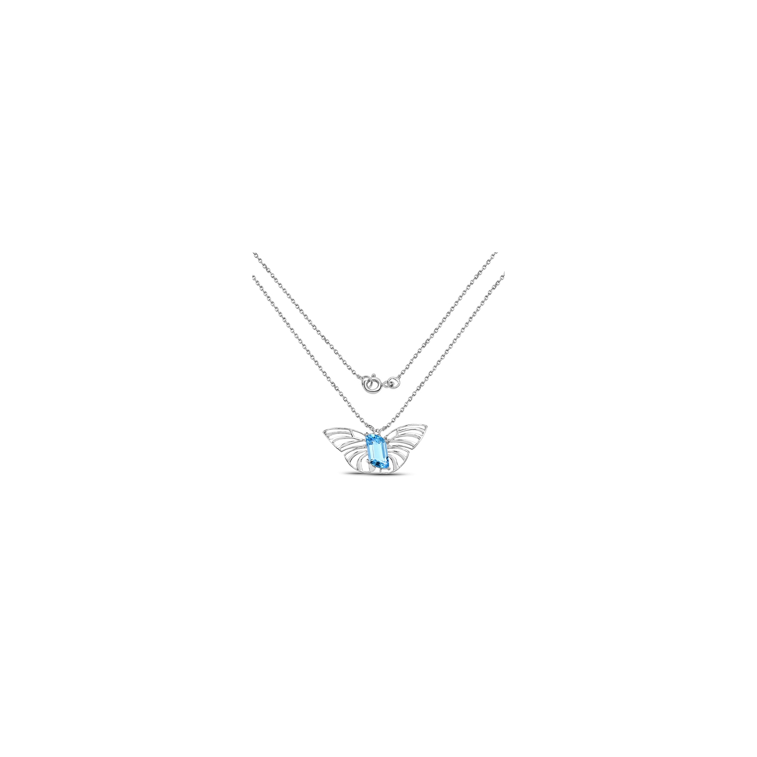 10.62 Carat Genuine Swiss Blue Topaz .925 Sterling Silver Pendant