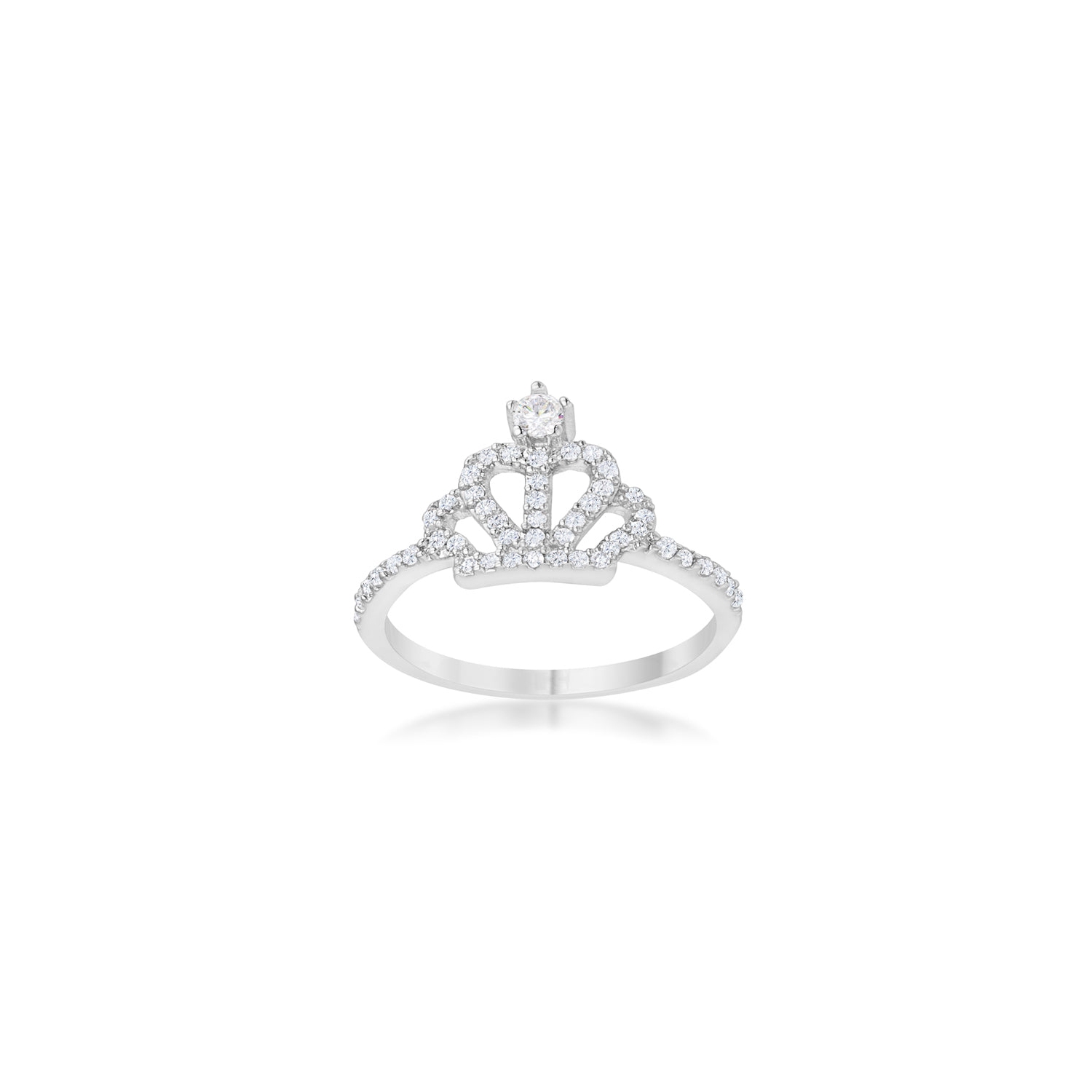Elina 0.36ct CZ Simple Crown Ring