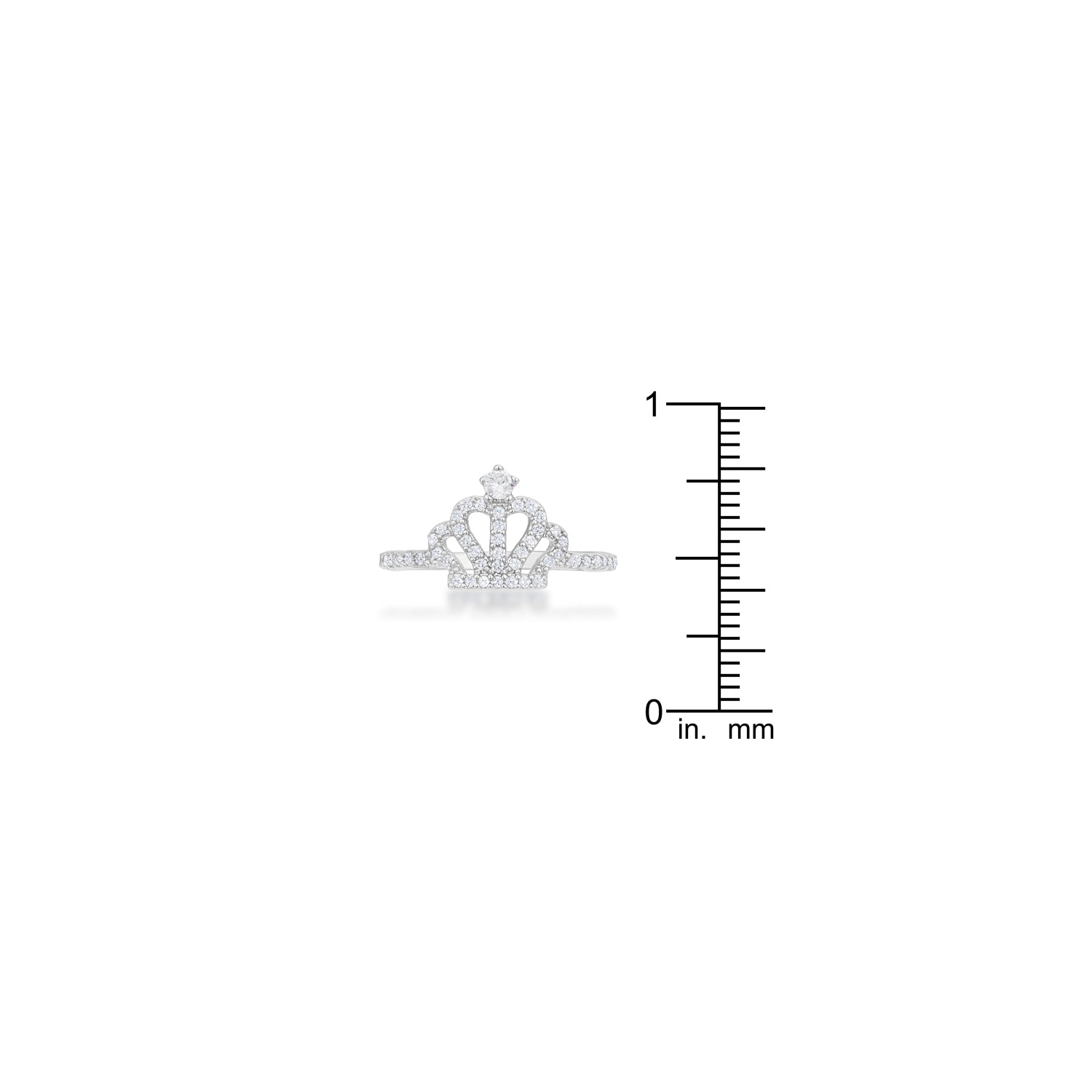 Elina 0.36ct CZ Simple Crown Ring