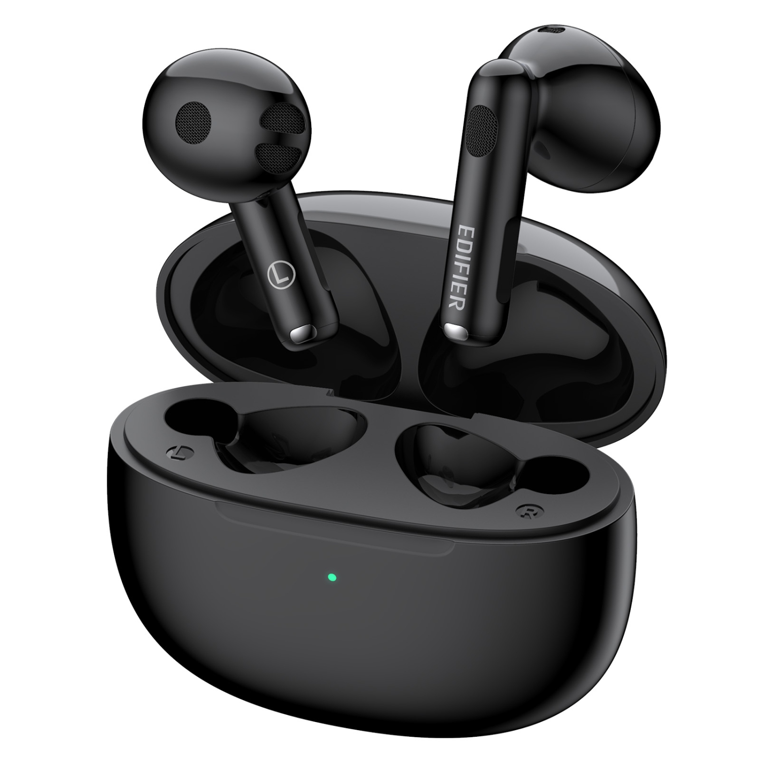 Edifier W220T True Wireless Earbuds, IP54 Bluetooth Waterproof with Immersive Sound & 4 Noise Cancelling Mics for Clear Calls - Black