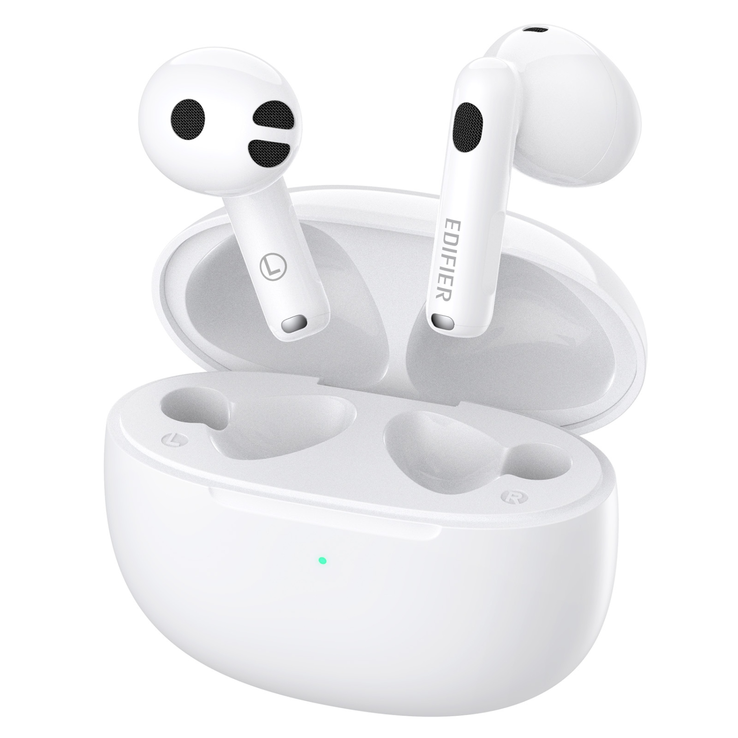 Écouteurs boutons 100 % sans fil W220T d'Edifier, Bluetooth étanche IP54 avec son immersif et micros à suppression du bruit 4 pour des appels clairs