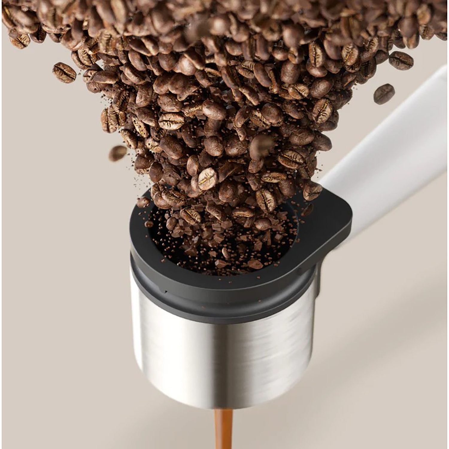 Philips - Baristina Espresso Machine, 16 Bars of Pressure, Milk Frother Included, White