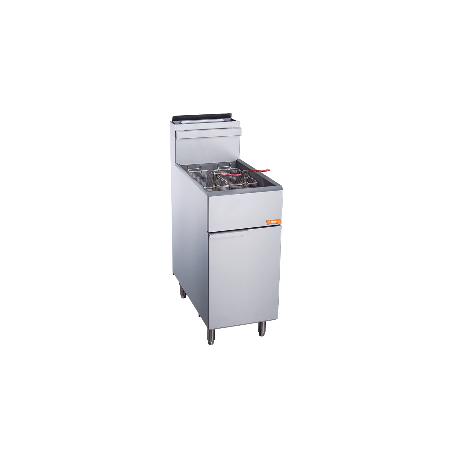BRIKA BFR-50-NAT Commercial Natural Gas Deep Fryer 50 lbs Oil Capacity 120 000 BTU