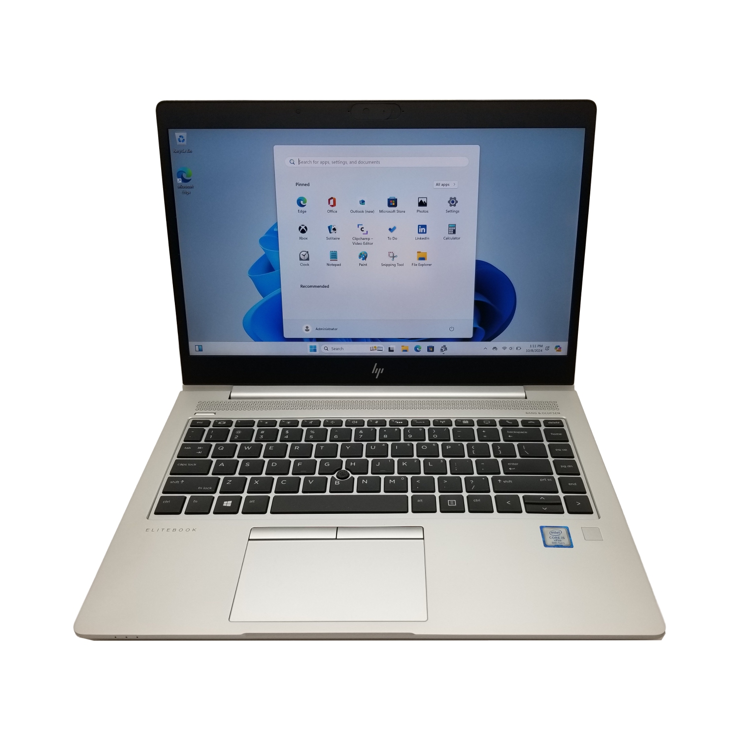 Refurbished (Good) HP EliteBook 840 G5 Laptop | 14" 1920x1080 FHD | Core i5-8350U - 256GB SSD Drive - 16GB RAM | 4 cores @ 3.6 GHz Win 11 Pro Silver