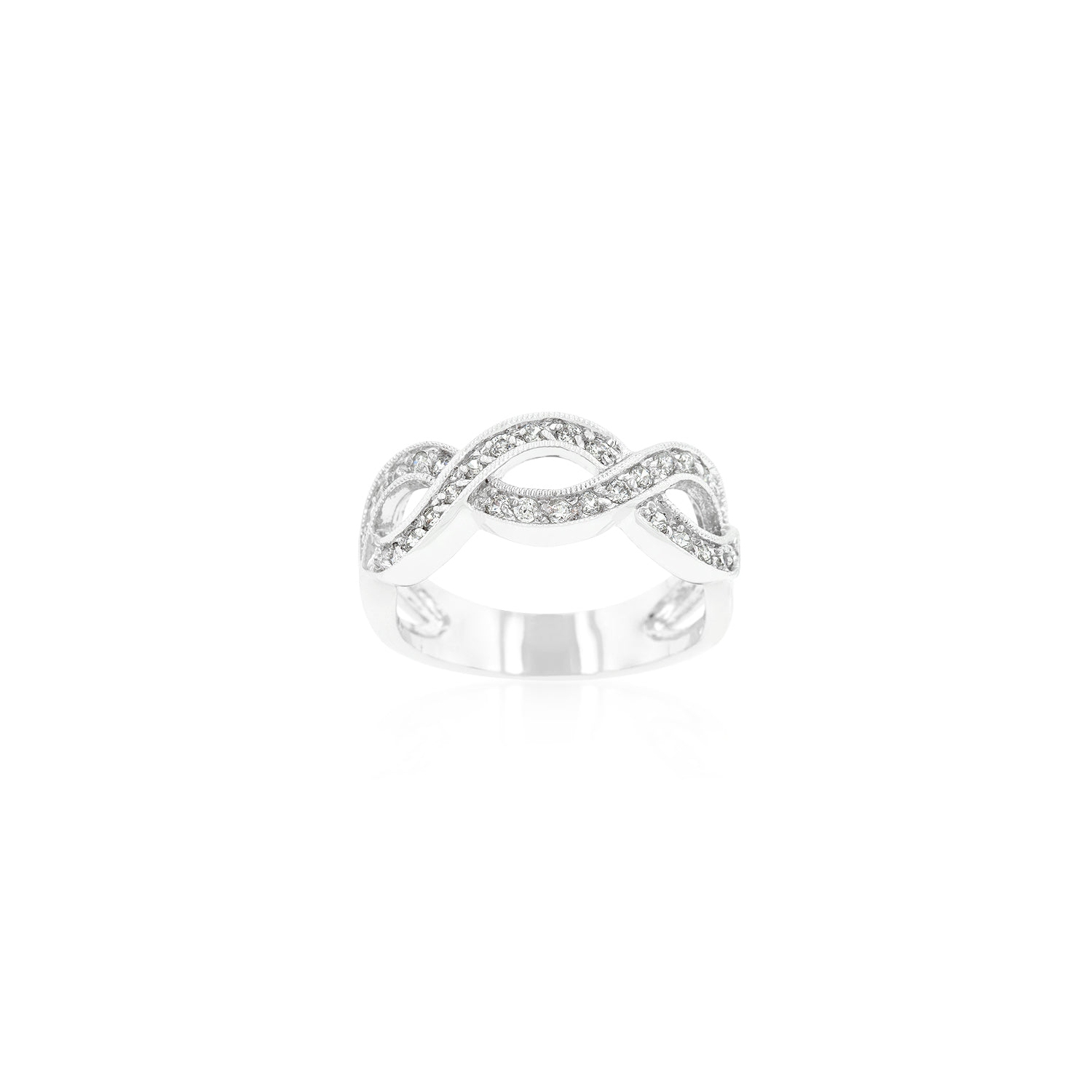 Cubic Zirconia Infinity Band