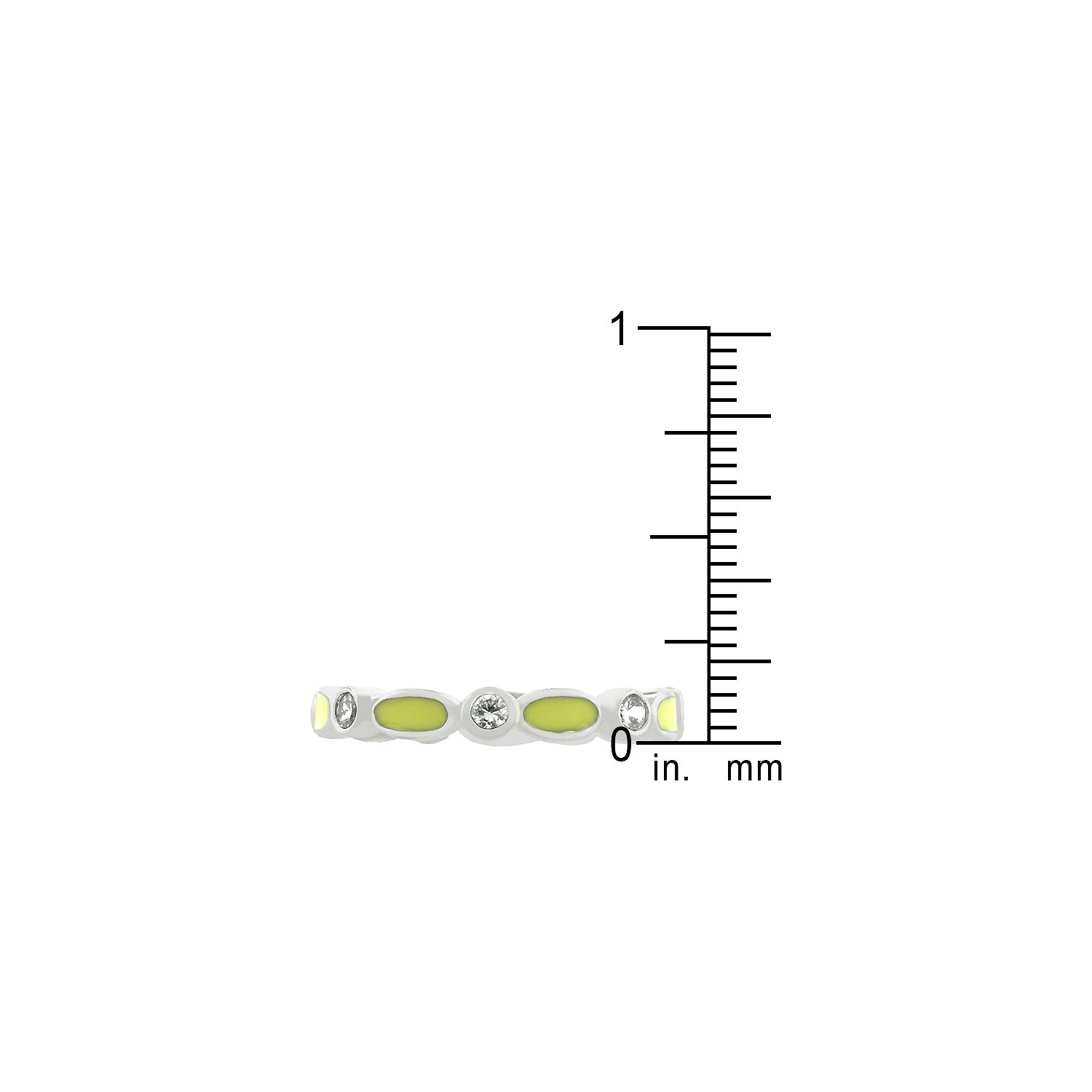 Link Enamel Stacker Ring