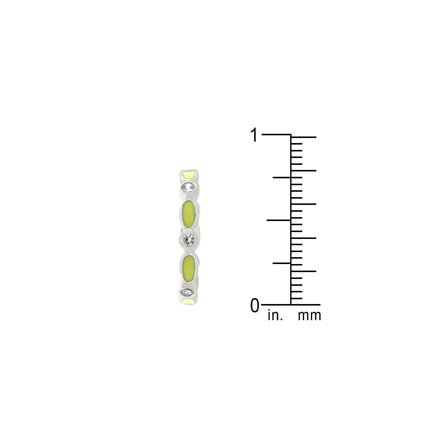 Link Enamel Stacker Ring