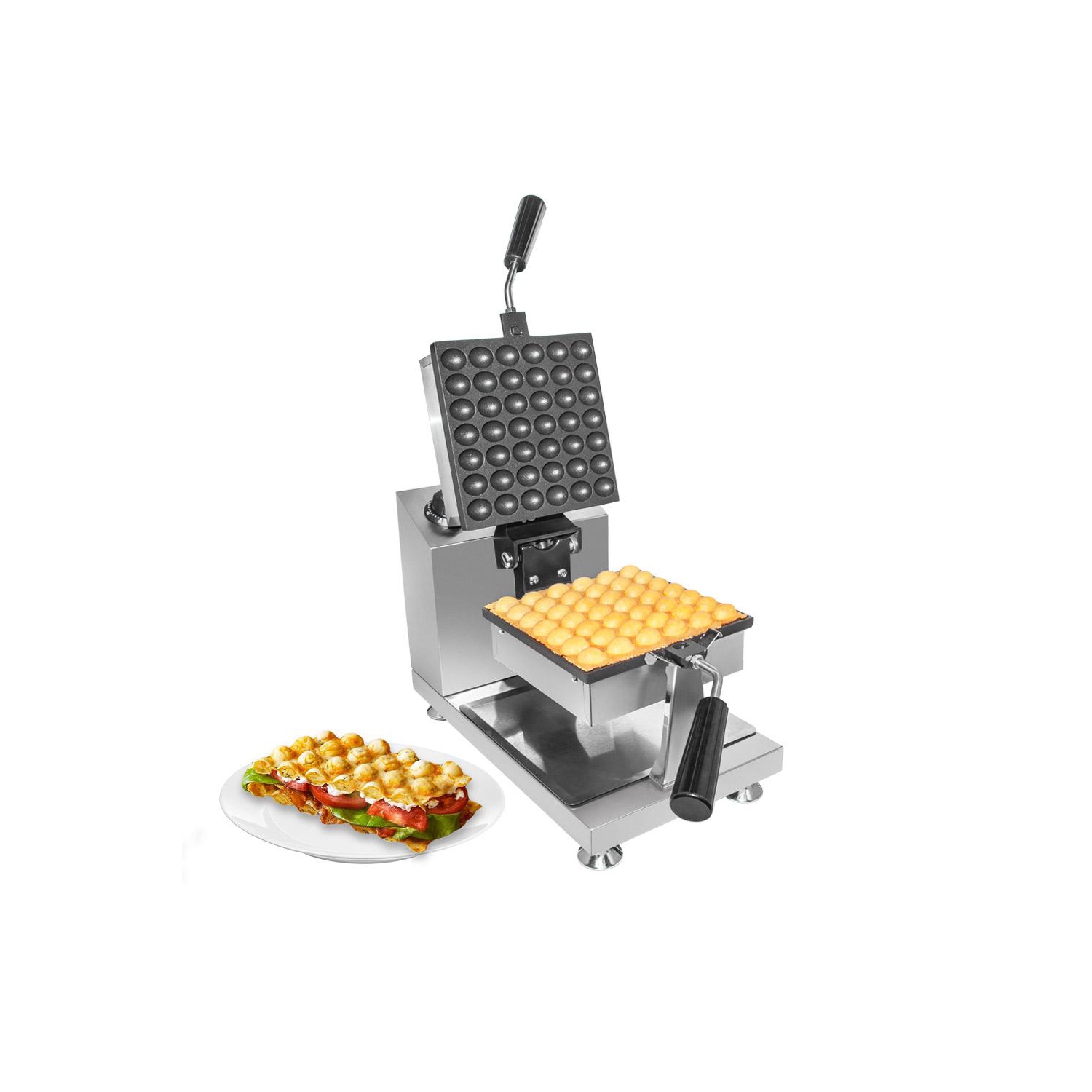 A-BW311_110 Bubble Waffle Maker Machine | Square-Shaped Bubble Waffle Iron With Improved Manual Thermostat | Nonstick